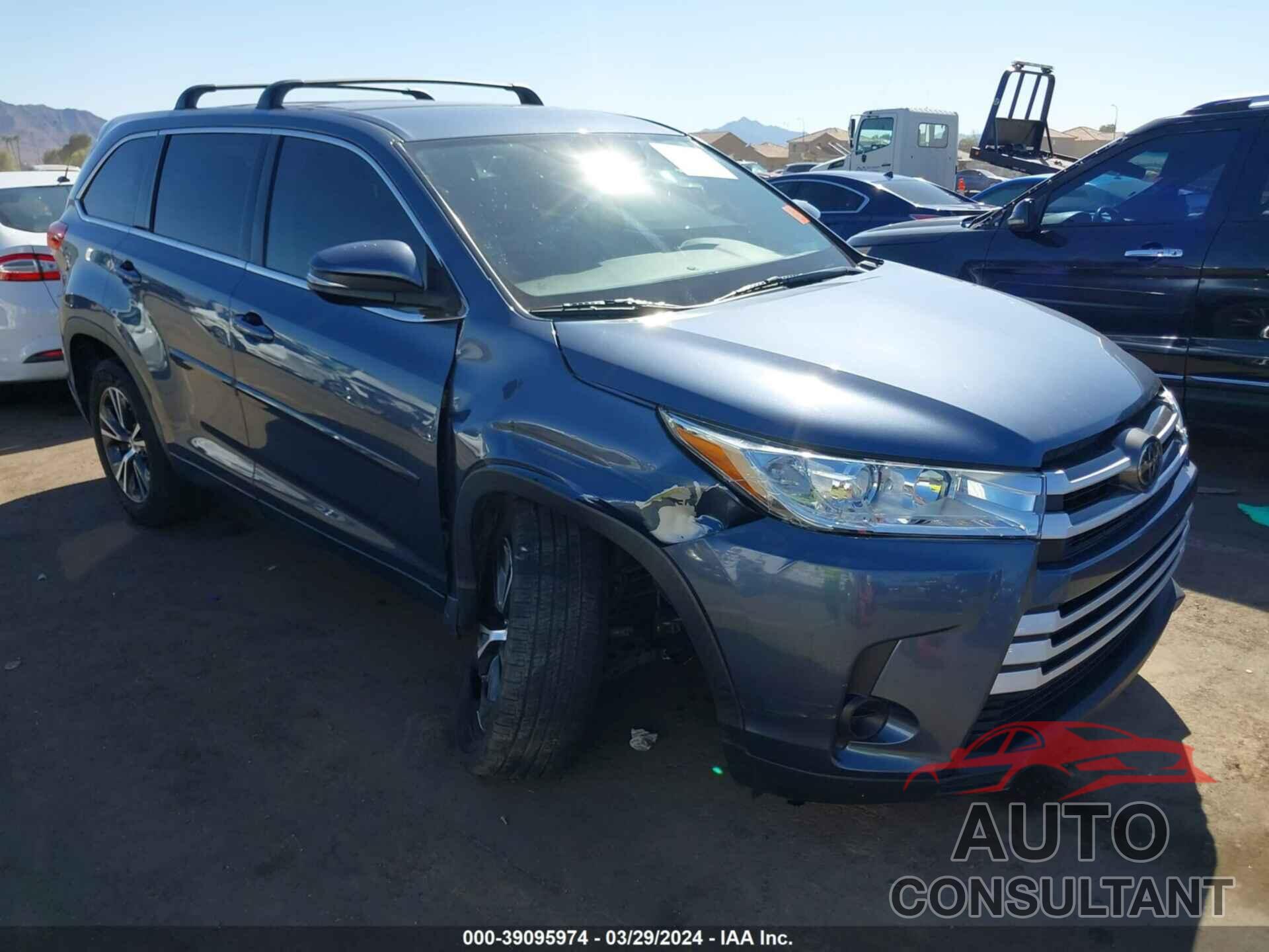 TOYOTA HIGHLANDER 2017 - 5TDZZRFH7HS227452