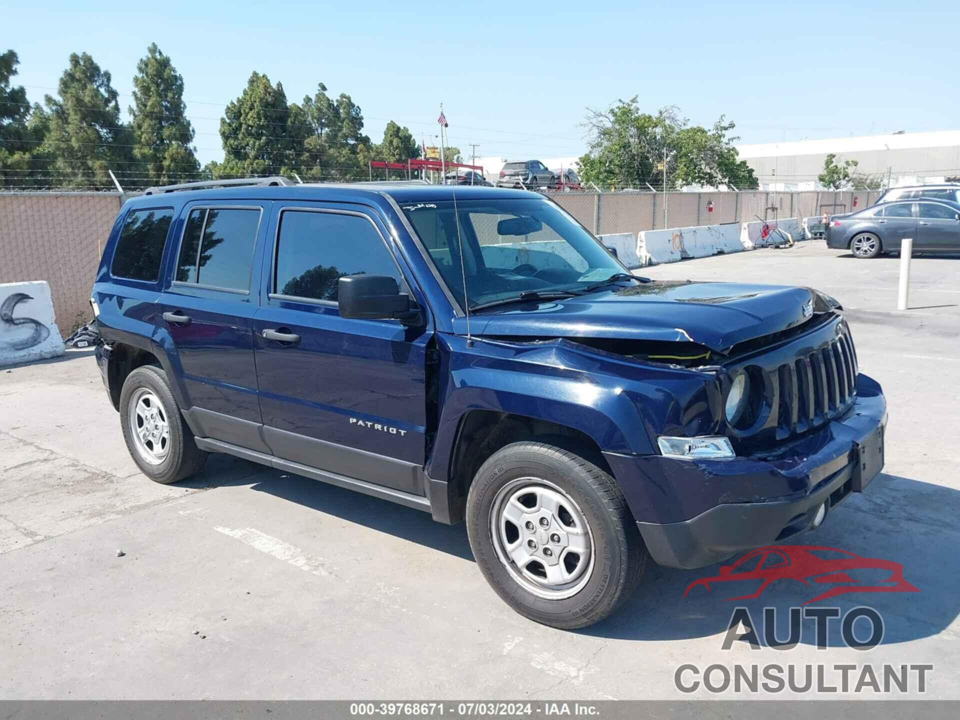 JEEP PATRIOT 2016 - 1C4NJPBA9GD776941