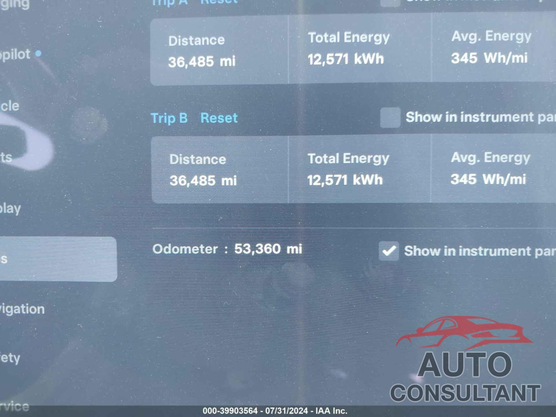 TESLA MODEL X 2020 - 5YJXCDE21LF248321