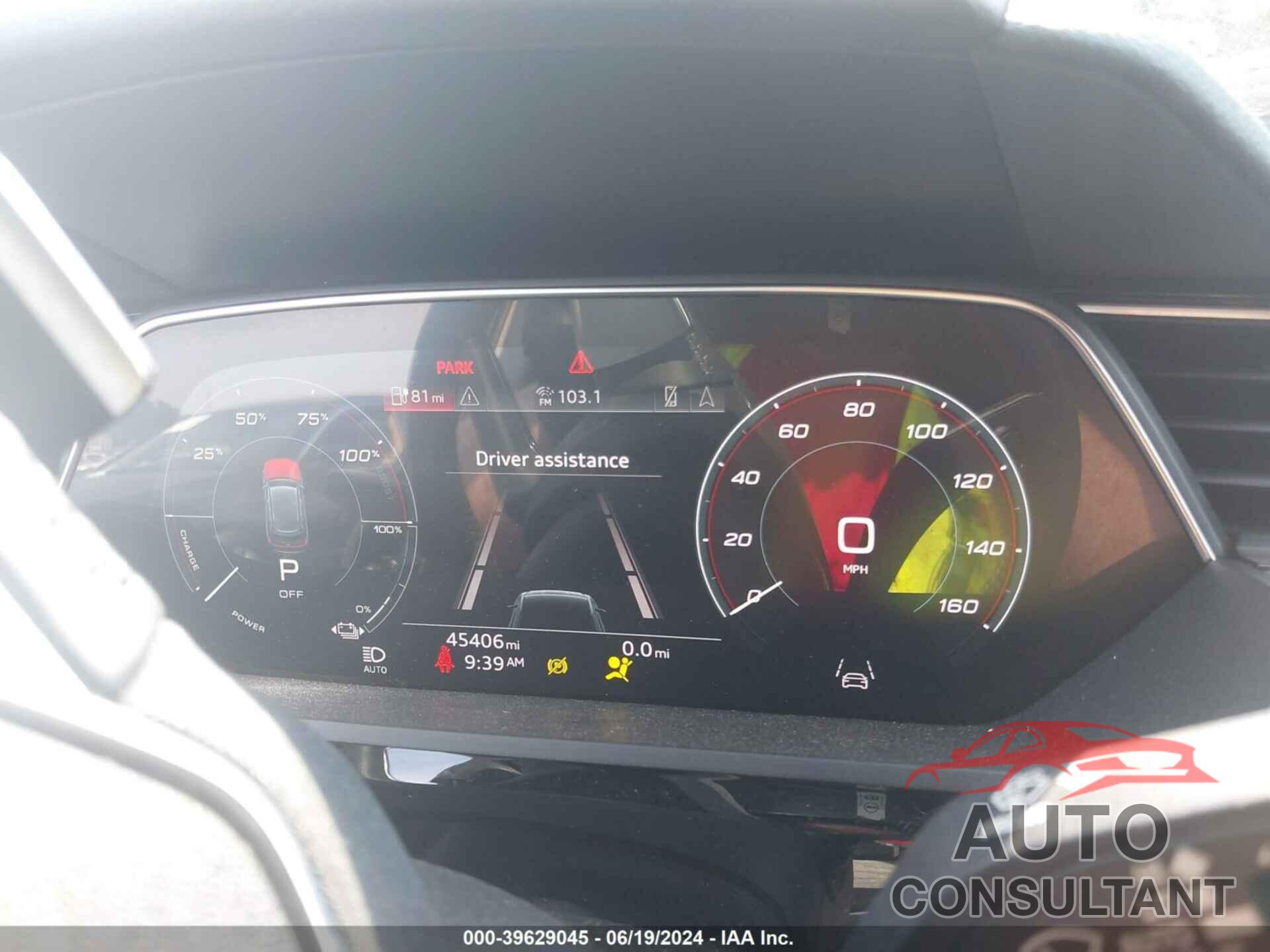 AUDI E-TRON 2021 - WA1LAAGE3MB002931
