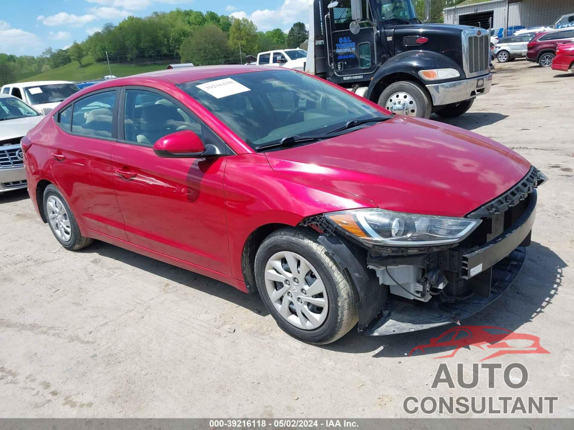 HYUNDAI ELANTRA 2017 - 5NPD74LF0HH194497