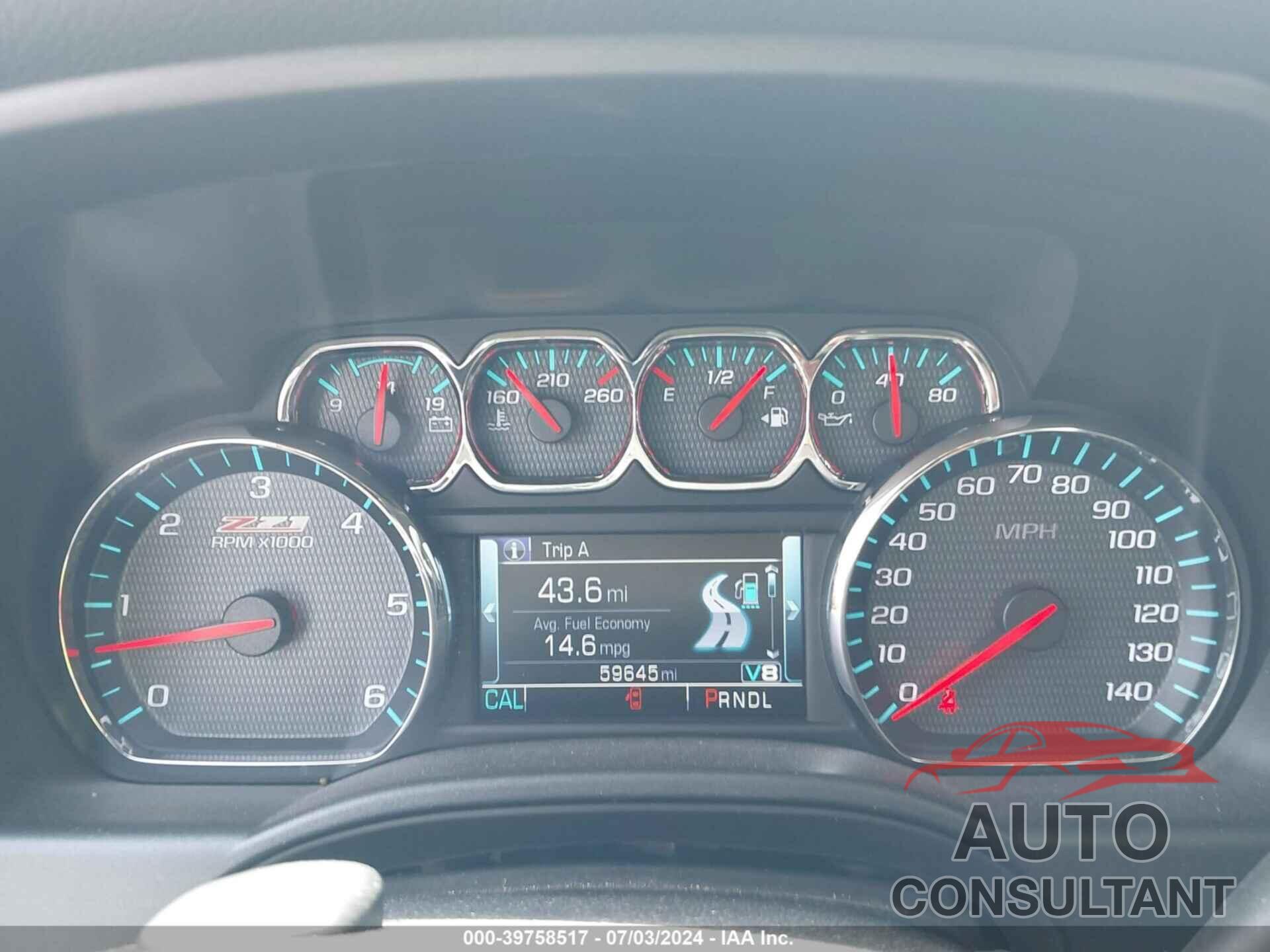 CHEVROLET SILVERADO 1500 2017 - 3GCUKREC2HG100868