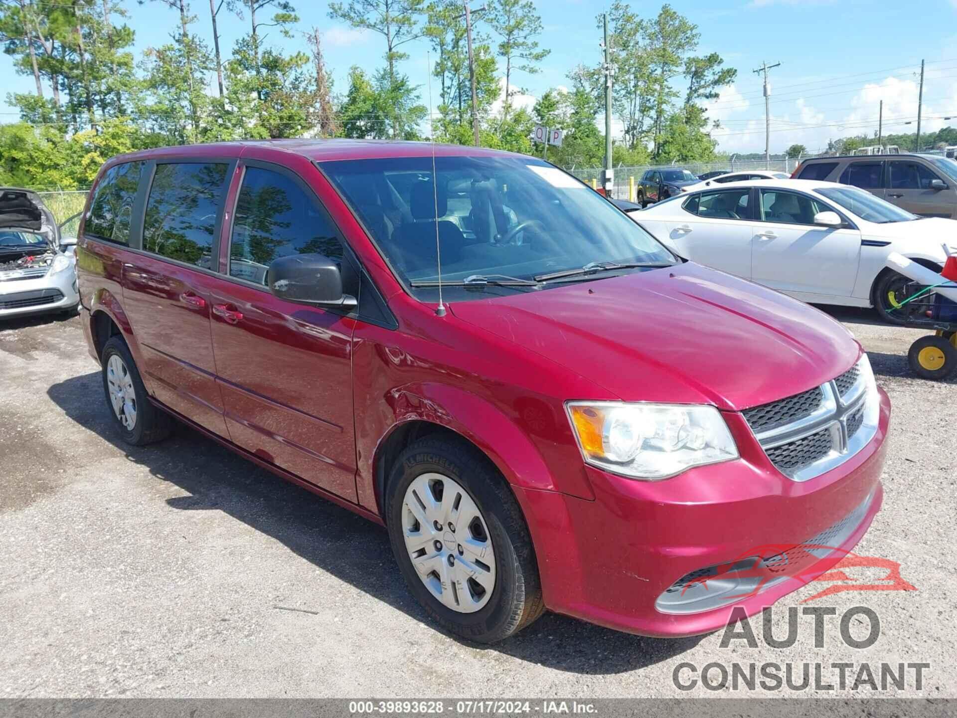 DODGE GRAND CARAVAN 2016 - 2C4RDGBG2GR236616