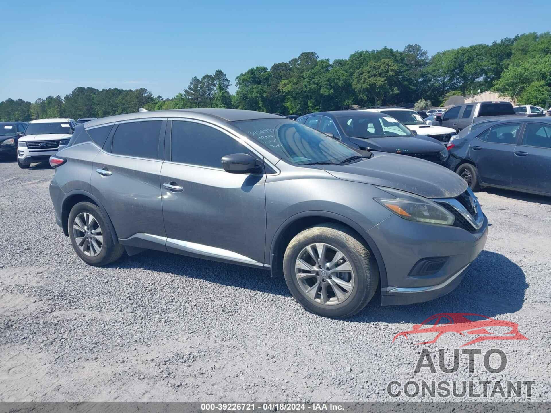 NISSAN MURANO 2018 - 5N1AZ2MGXJN150145