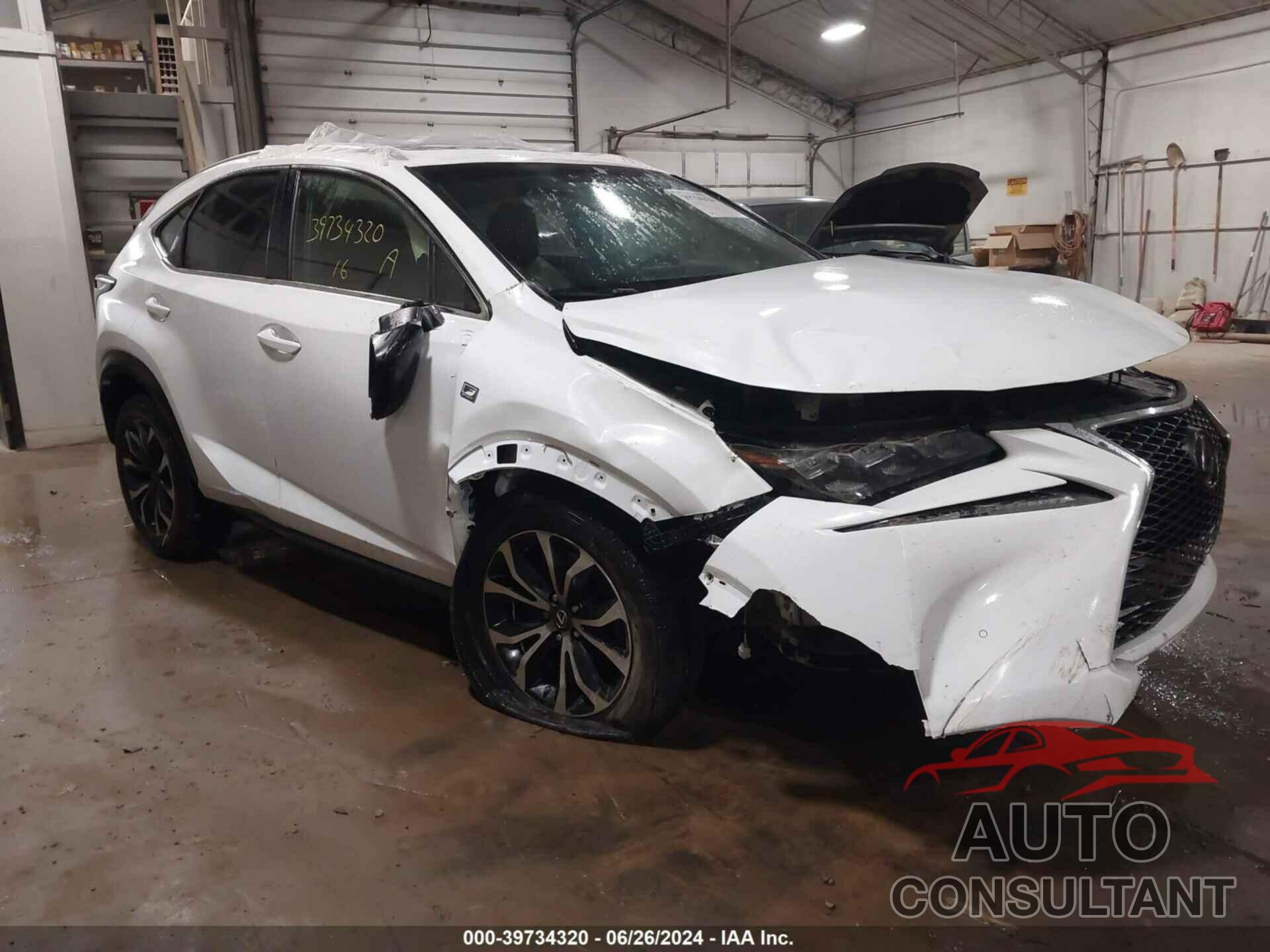 LEXUS NX 200T 2016 - JTJBARBZ3G2086986