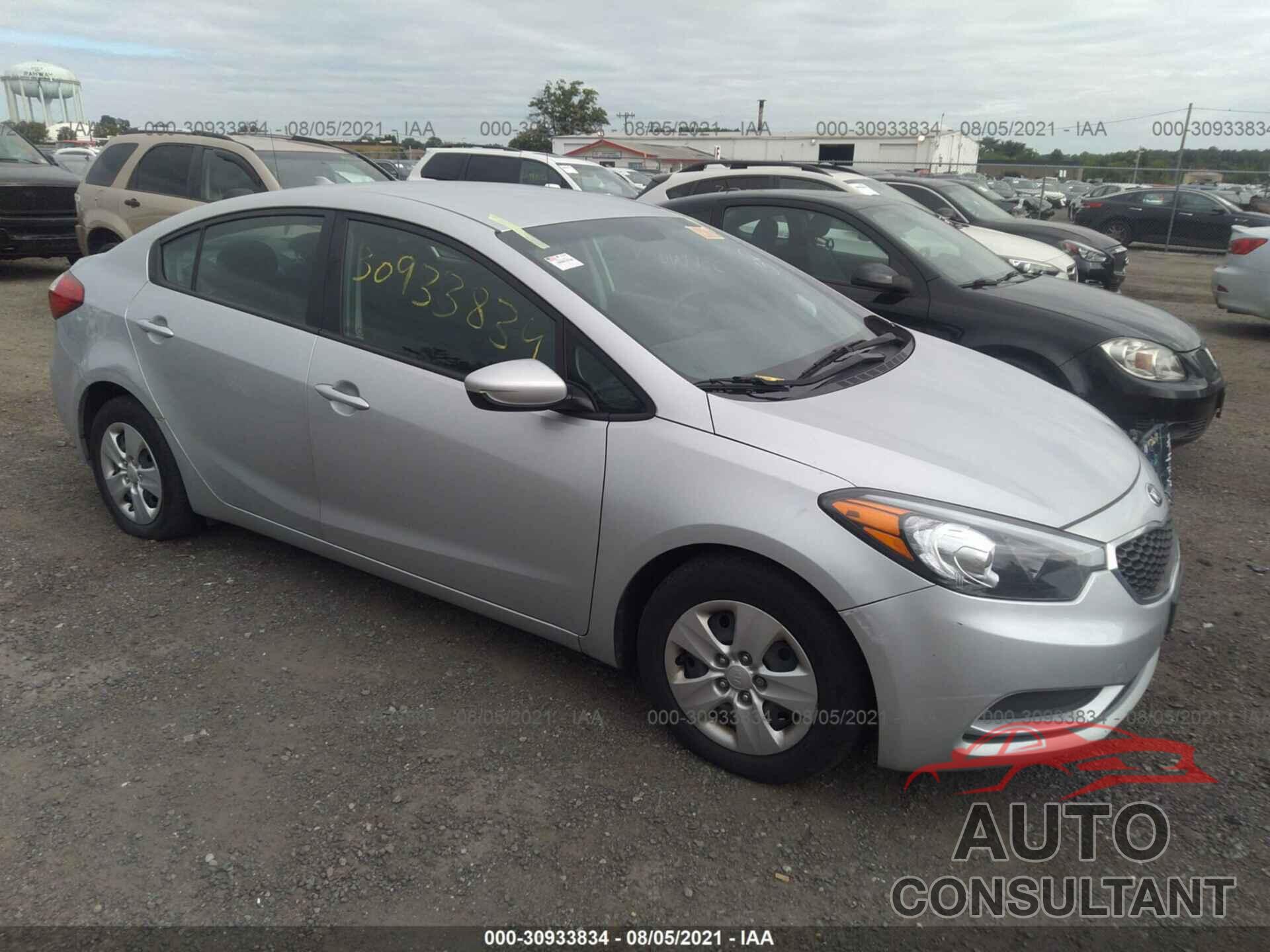 KIA FORTE 2016 - KNAFK4A62G5611141
