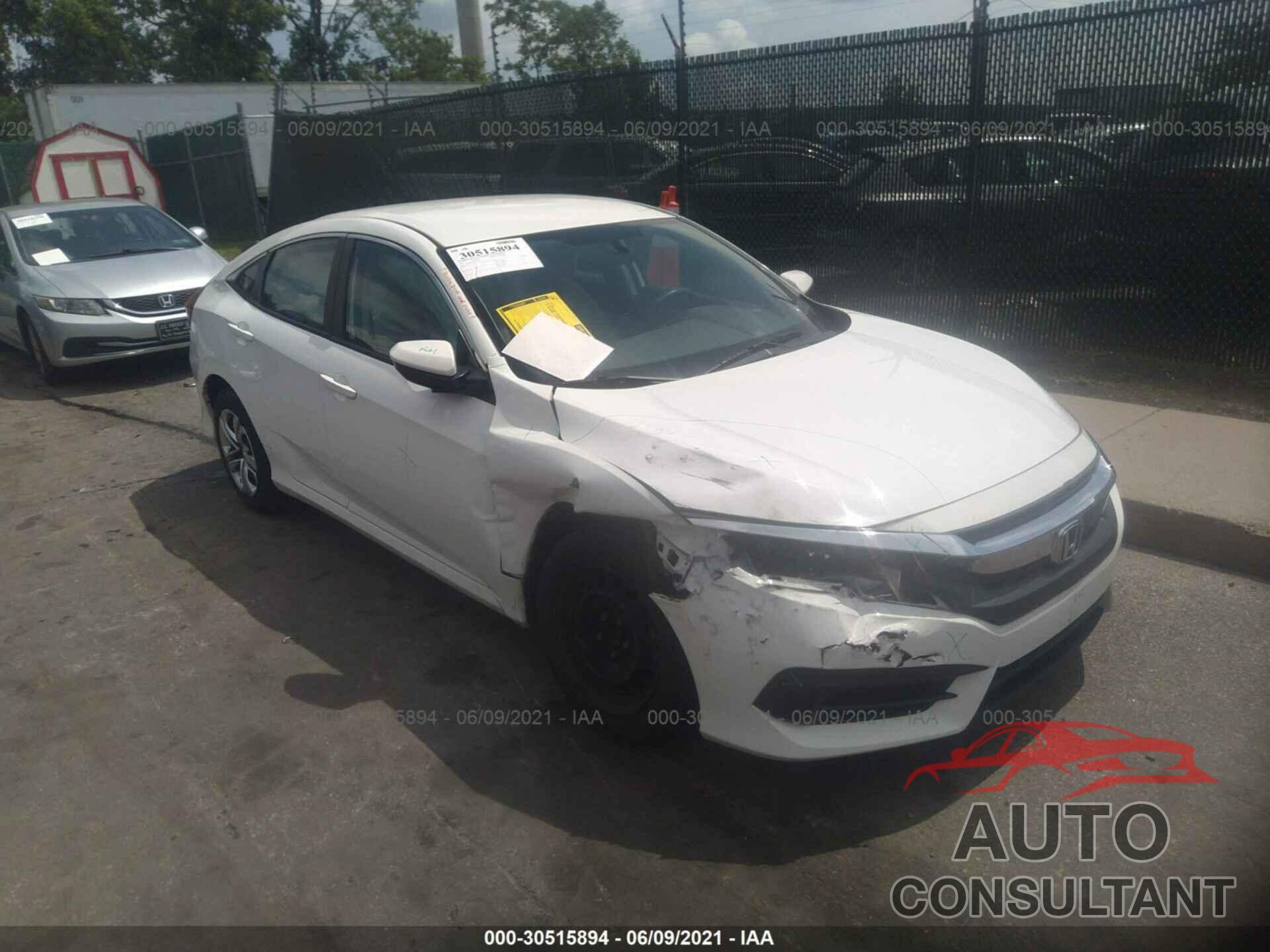 HONDA CIVIC SEDAN 2016 - 19XFC2F53GE221643