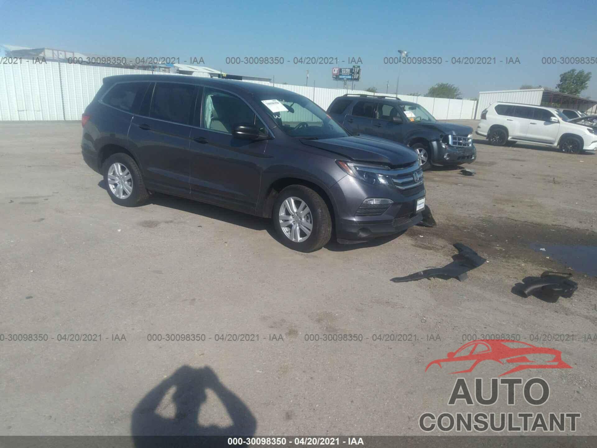 HONDA PILOT 2018 - 5FNYF5H11JB013208