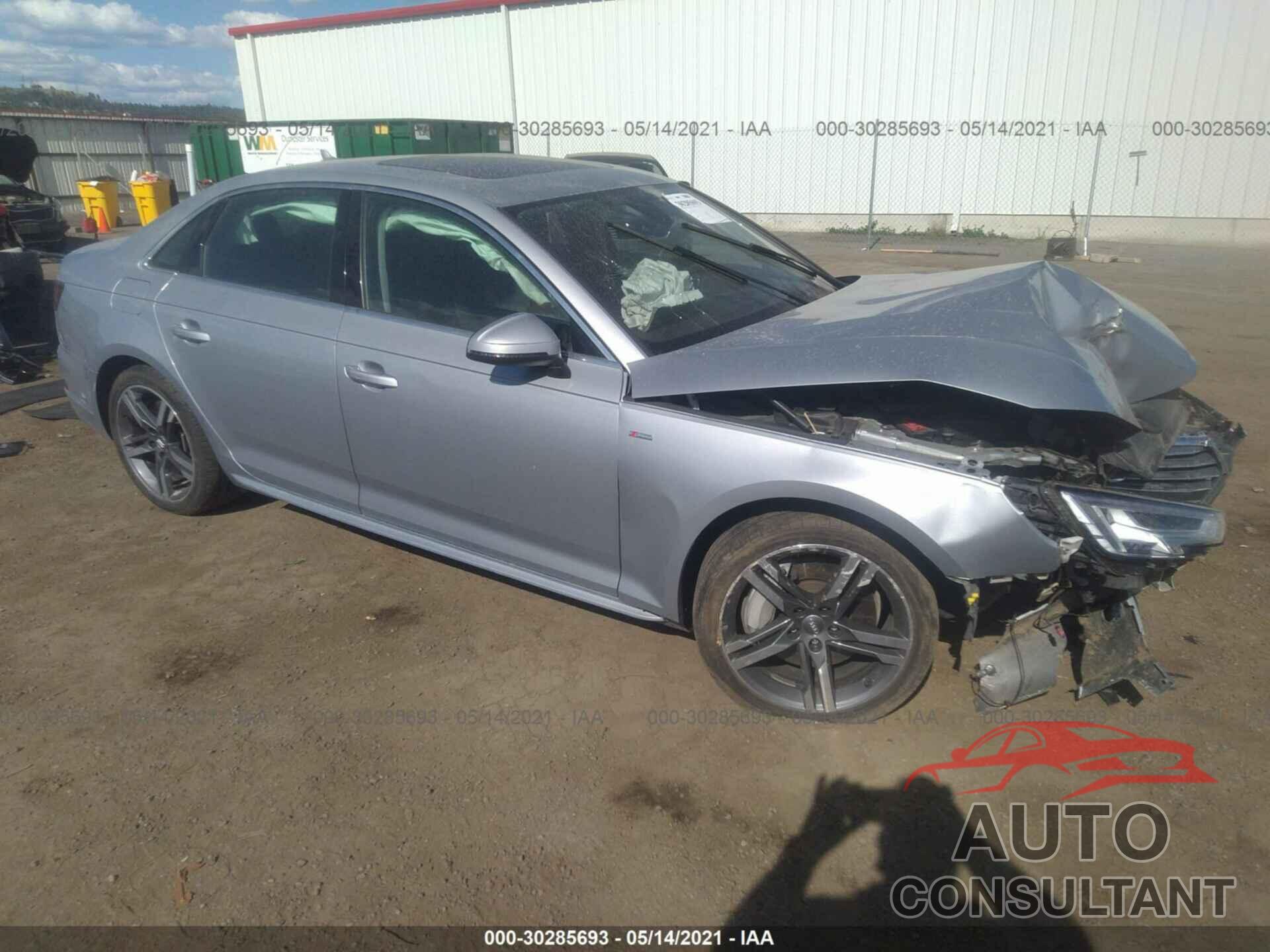 AUDI A4 2018 - WAUENAF47JA069087