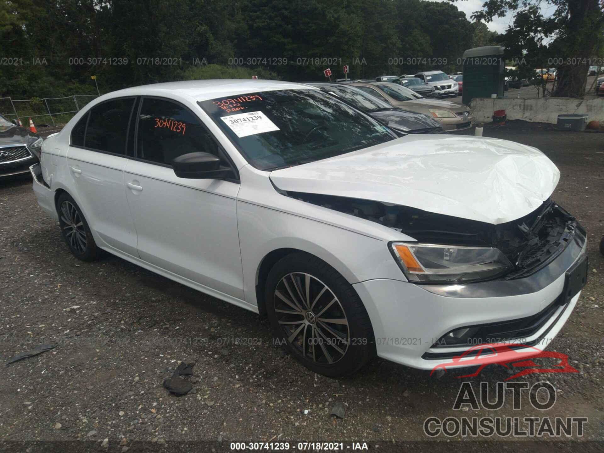 VOLKSWAGEN JETTA SEDAN 2016 - 3VWD17AJ3GM274134