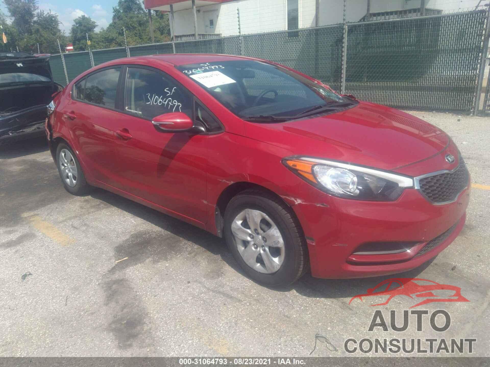 KIA FORTE 2016 - KNAFX4A67G5532808