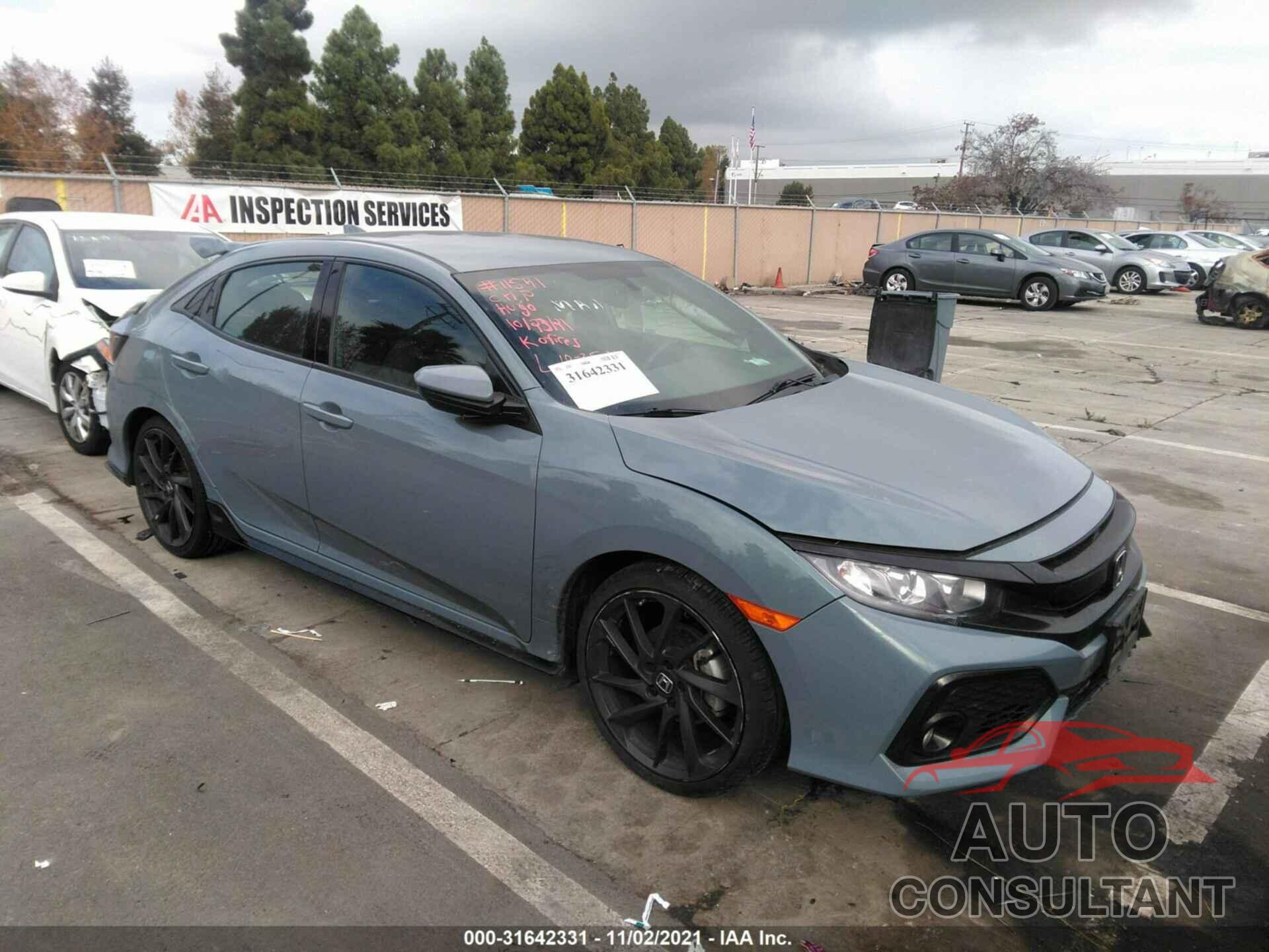 HONDA CIVIC HATCHBACK 2018 - SHHFK7G43JU217078