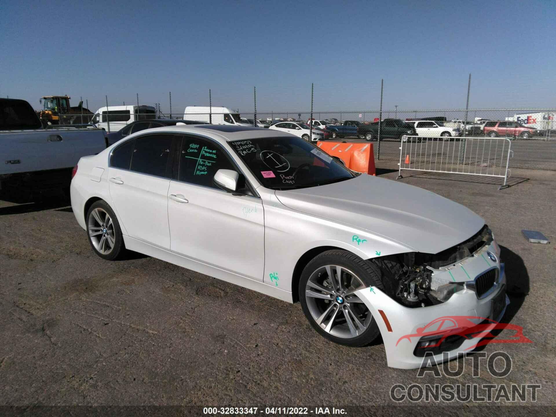 BMW 3 SERIES 2016 - WBA8E3G56GNU01473