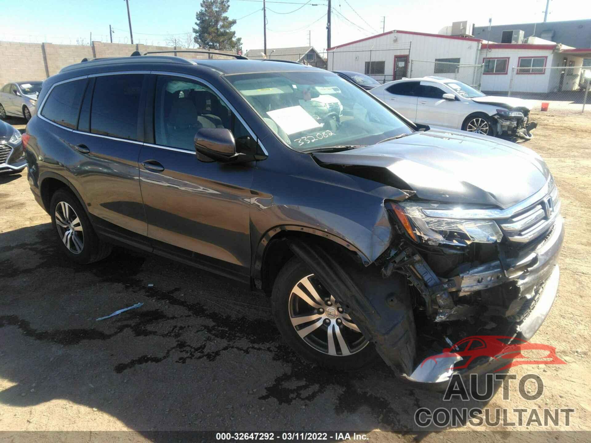 HONDA PILOT 2016 - 5FNYF5H34GB015237