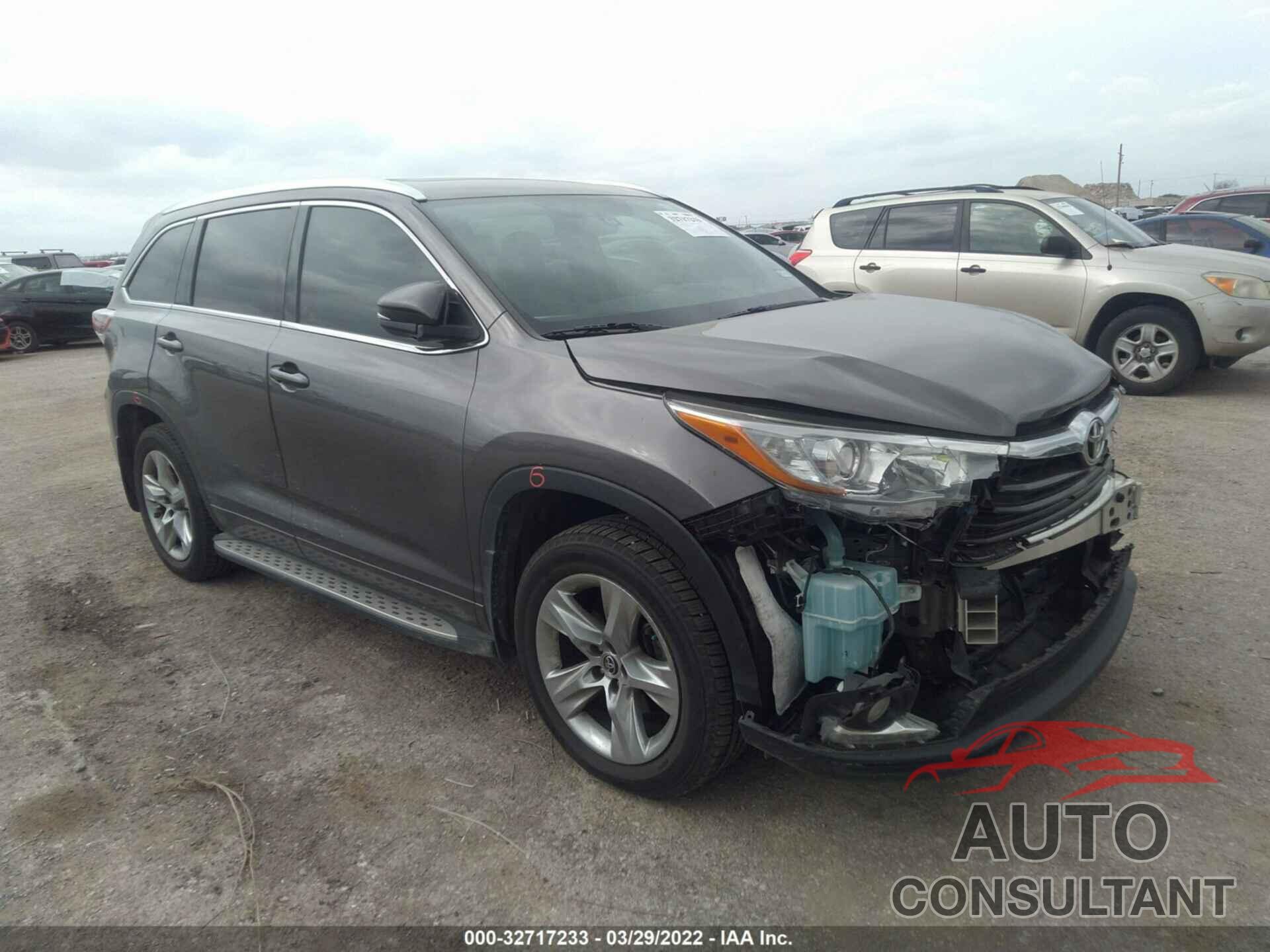 TOYOTA HIGHLANDER 2016 - 5TDYKRFH3GS143191