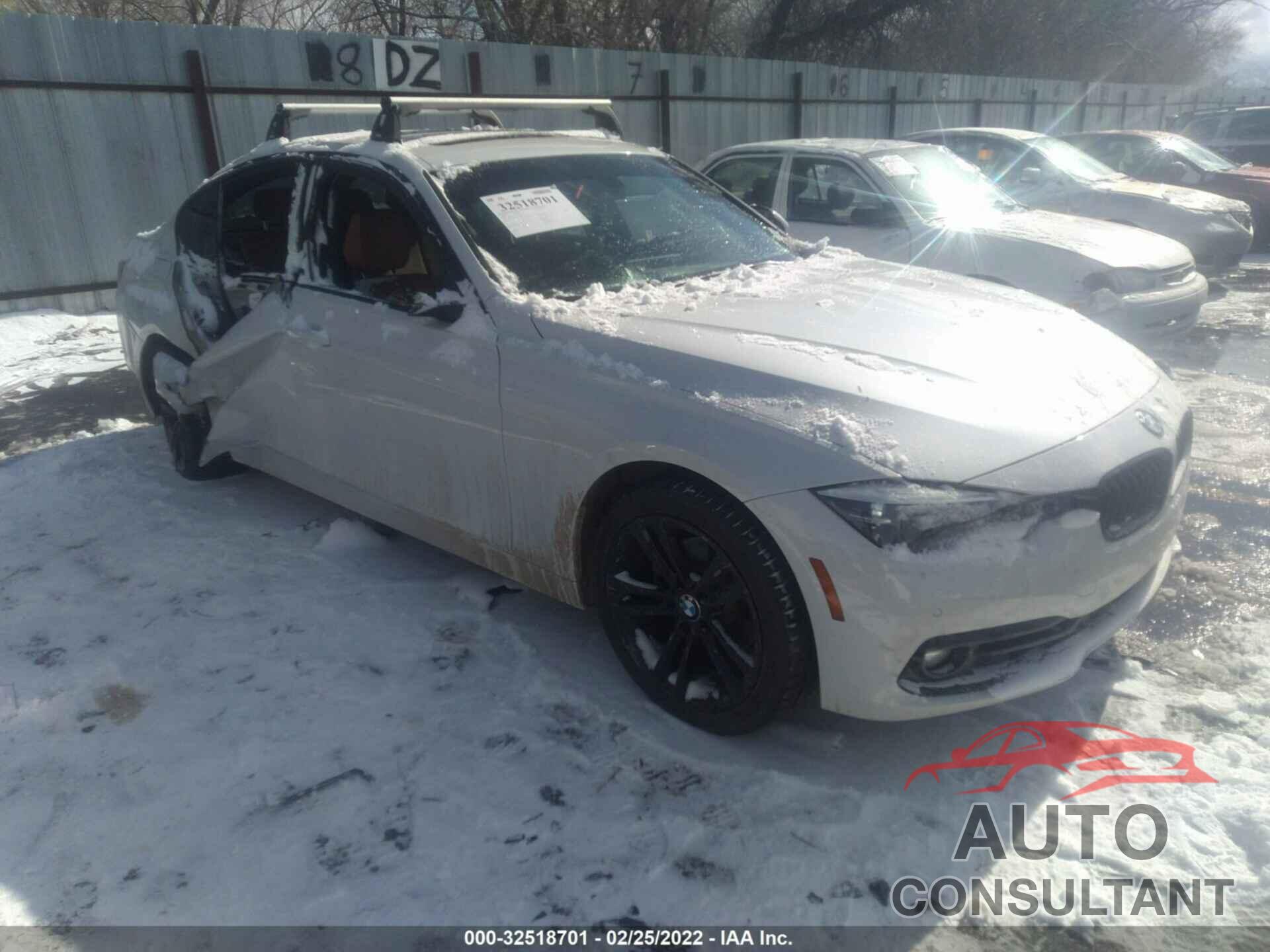 BMW 3 SERIES 2018 - WBA8D9G52JNU71419