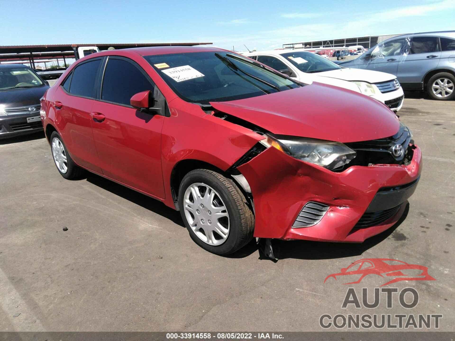 TOYOTA COROLLA 2016 - 5YFBURHE0GP462088