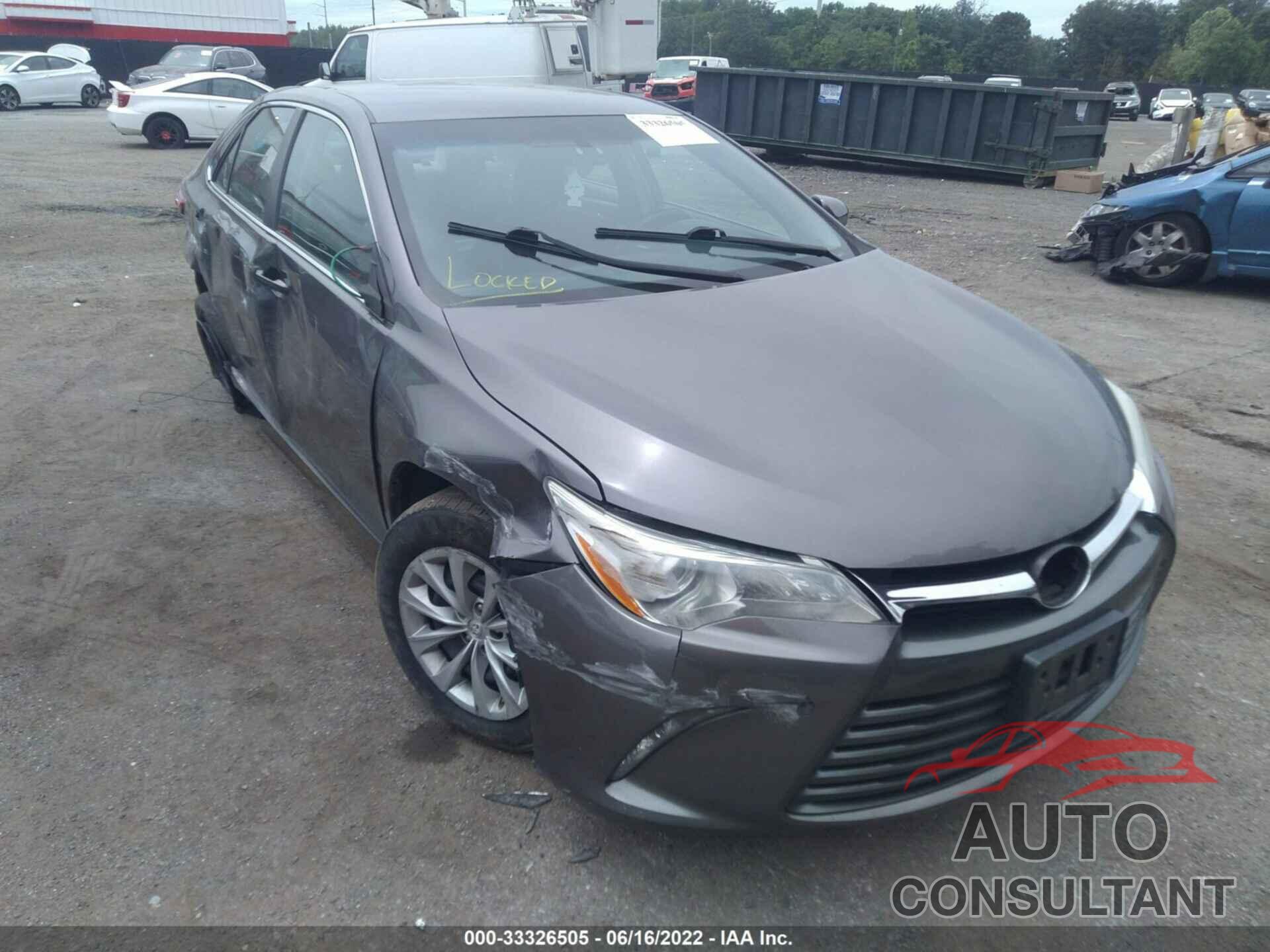 TOYOTA CAMRY 2016 - 4T4BF1FK4GR534046