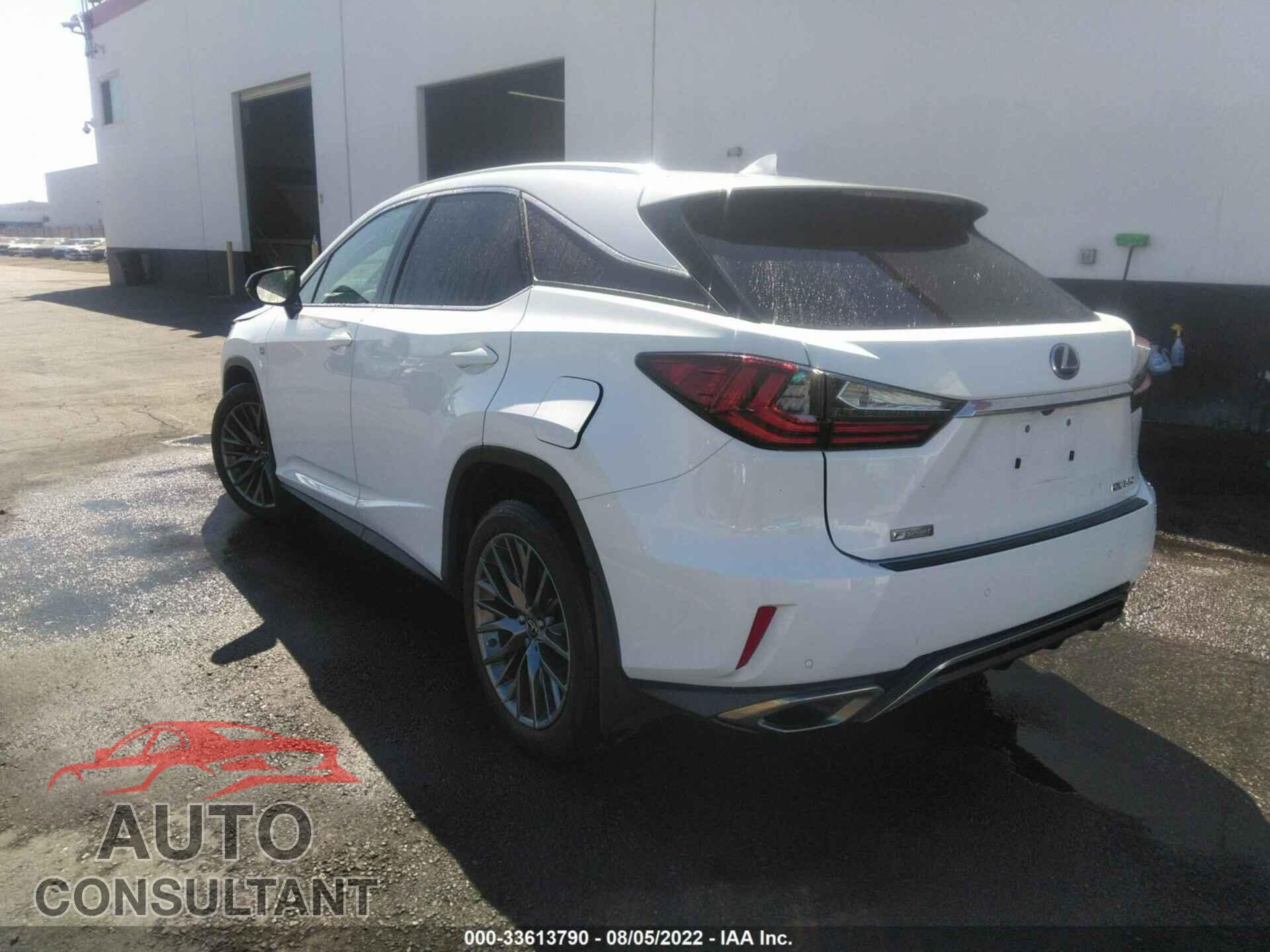 LEXUS RX 2019 - 2T2BZMCA9KC196101