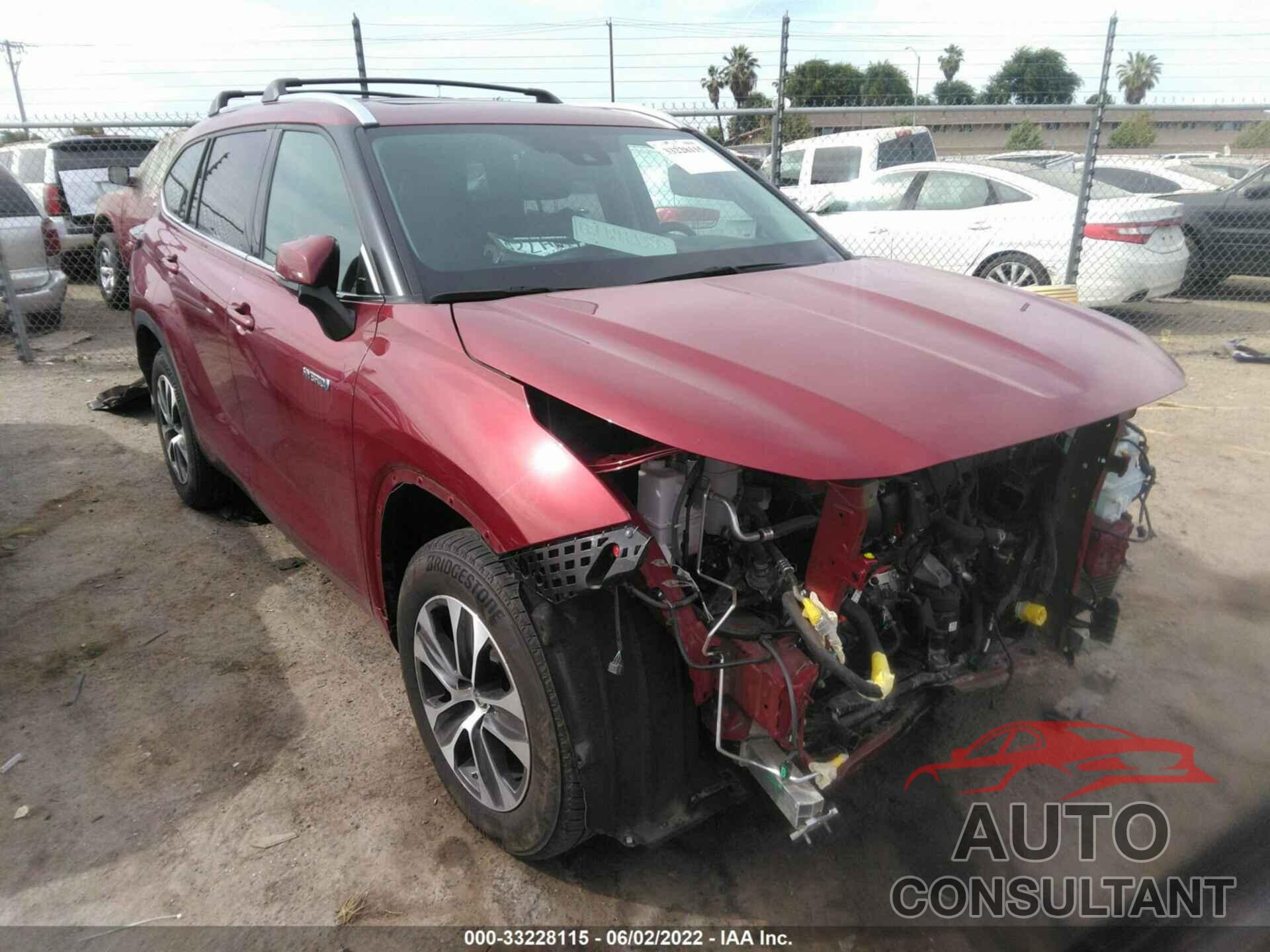 TOYOTA HIGHLANDER 2020 - 5TDHARAH3LS503080