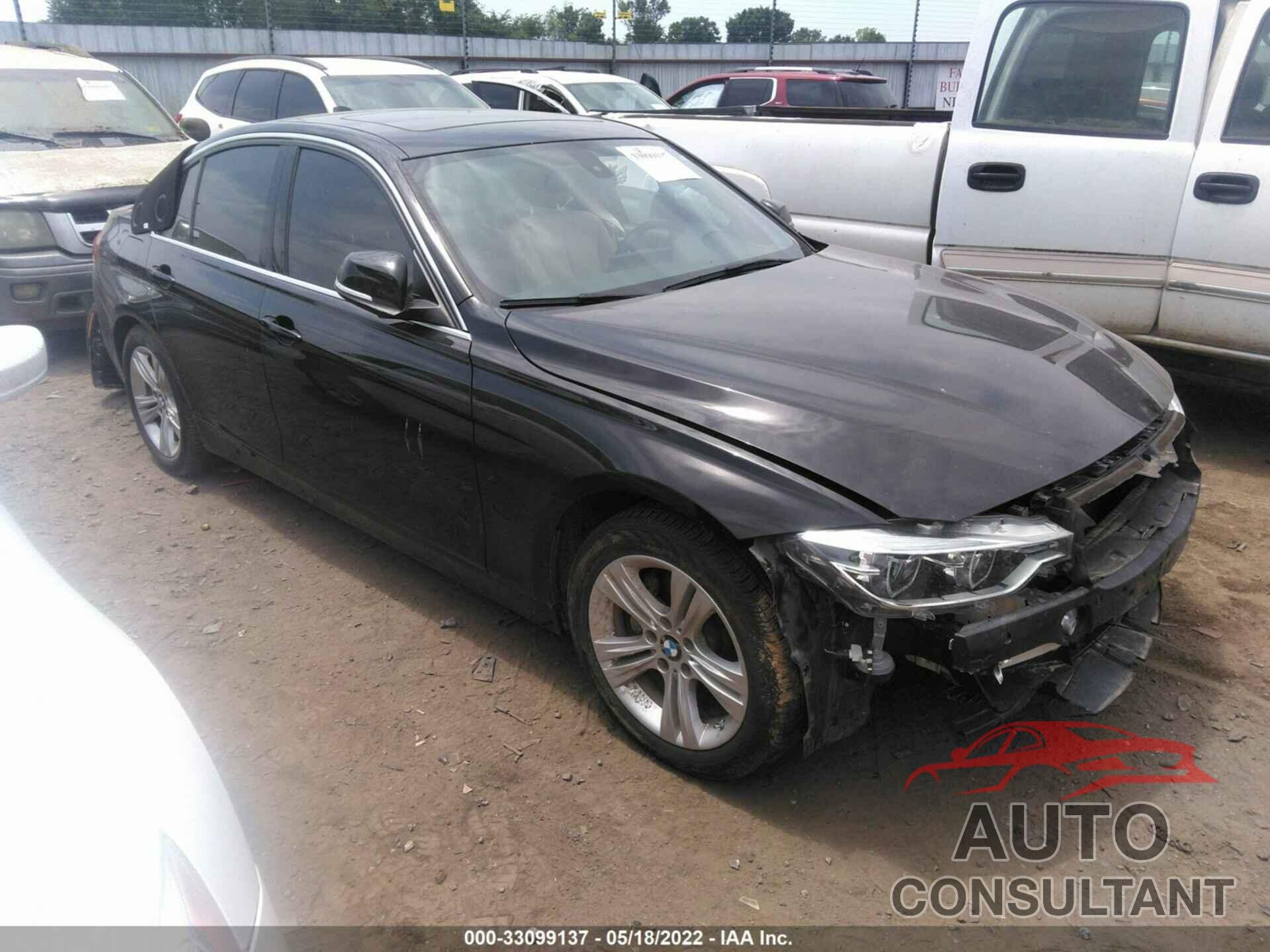 BMW 3 SERIES 2017 - WBA8B9G34HNU54586