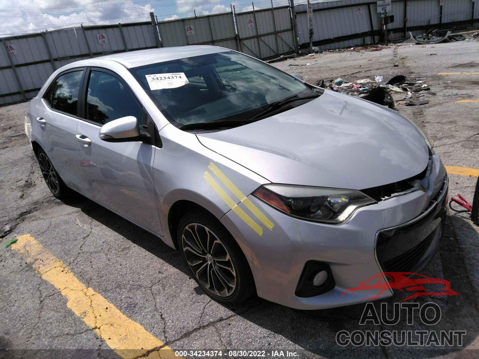 TOYOTA COROLLA 2016 - 2T1BURHE6GC593896