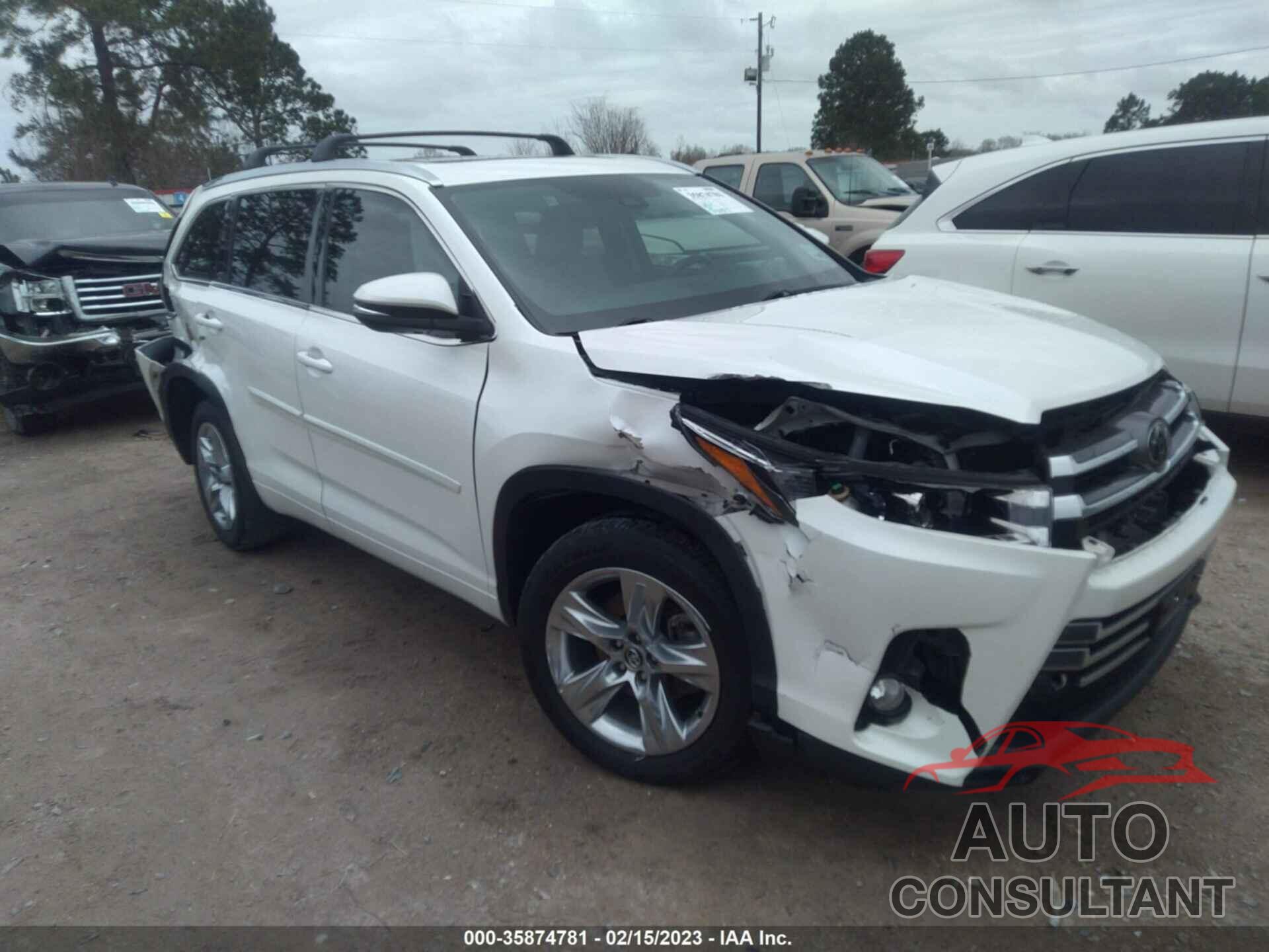 TOYOTA HIGHLANDER 2017 - 5TDYZRFH5HS232421