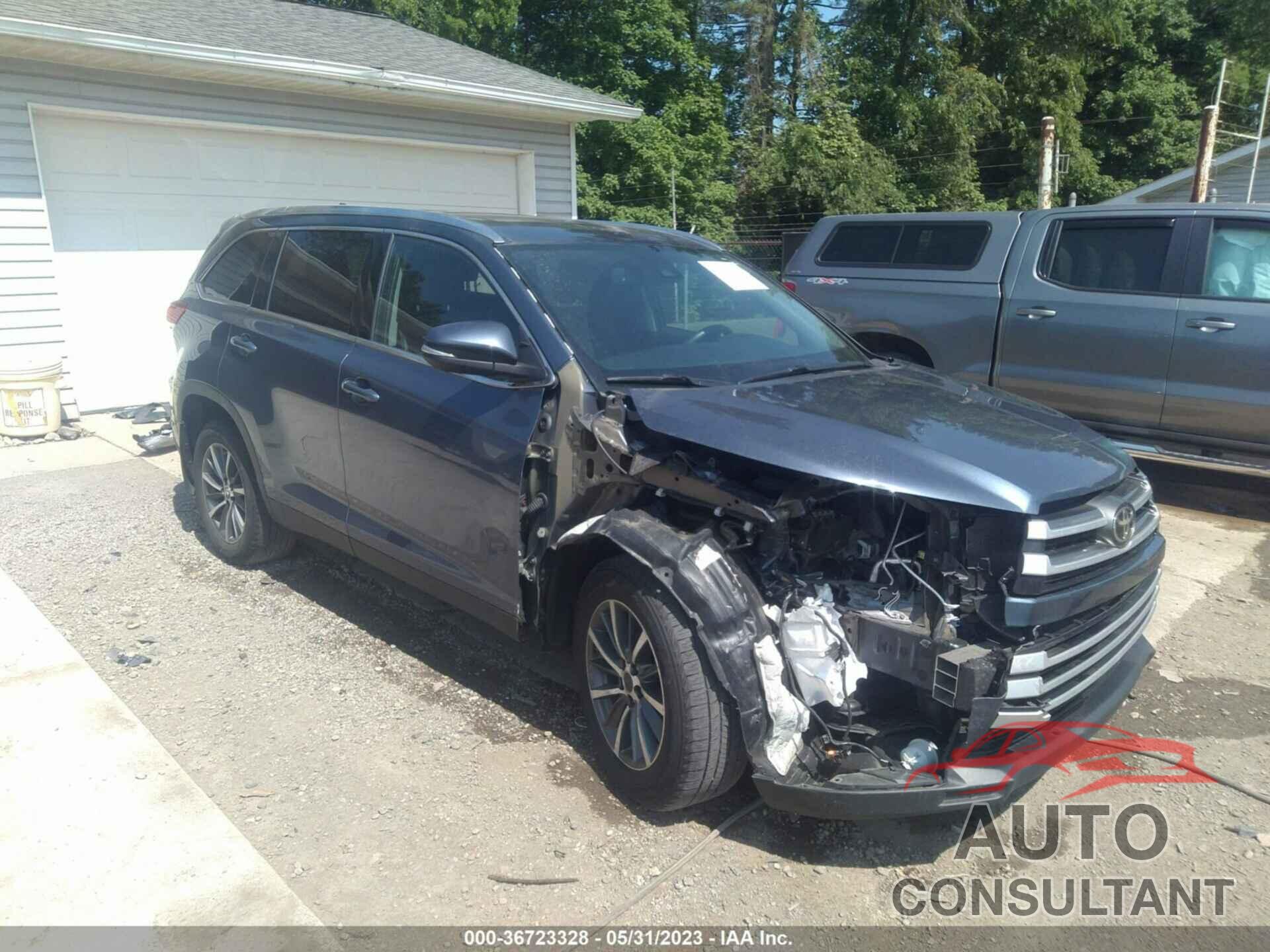 TOYOTA HIGHLANDER 2019 - 5TDJZRFH6KS731642