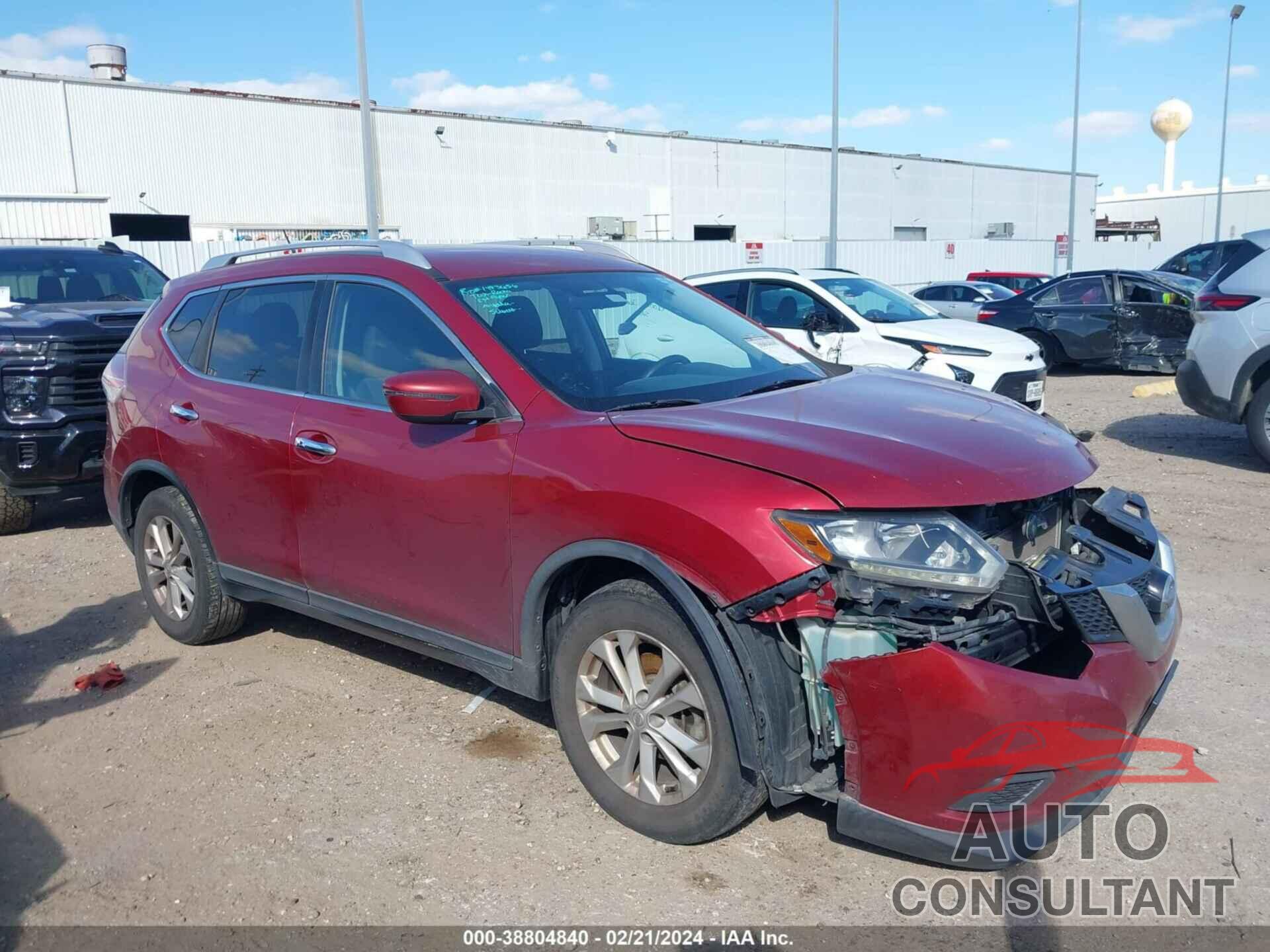 NISSAN ROGUE 2016 - KNMAT2MV2GP712833