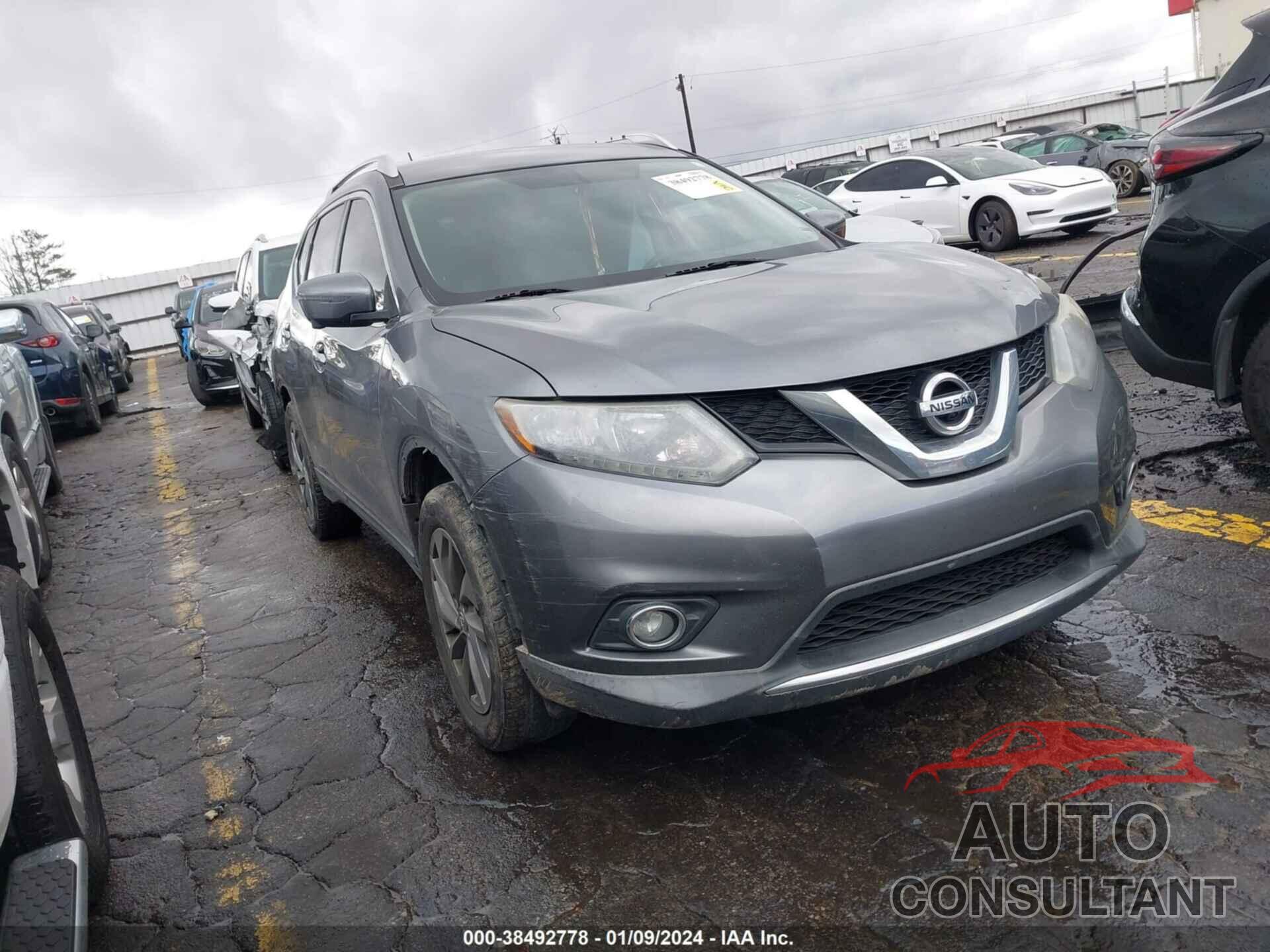 NISSAN ROGUE 2016 - KNMAT2MT9GP669798