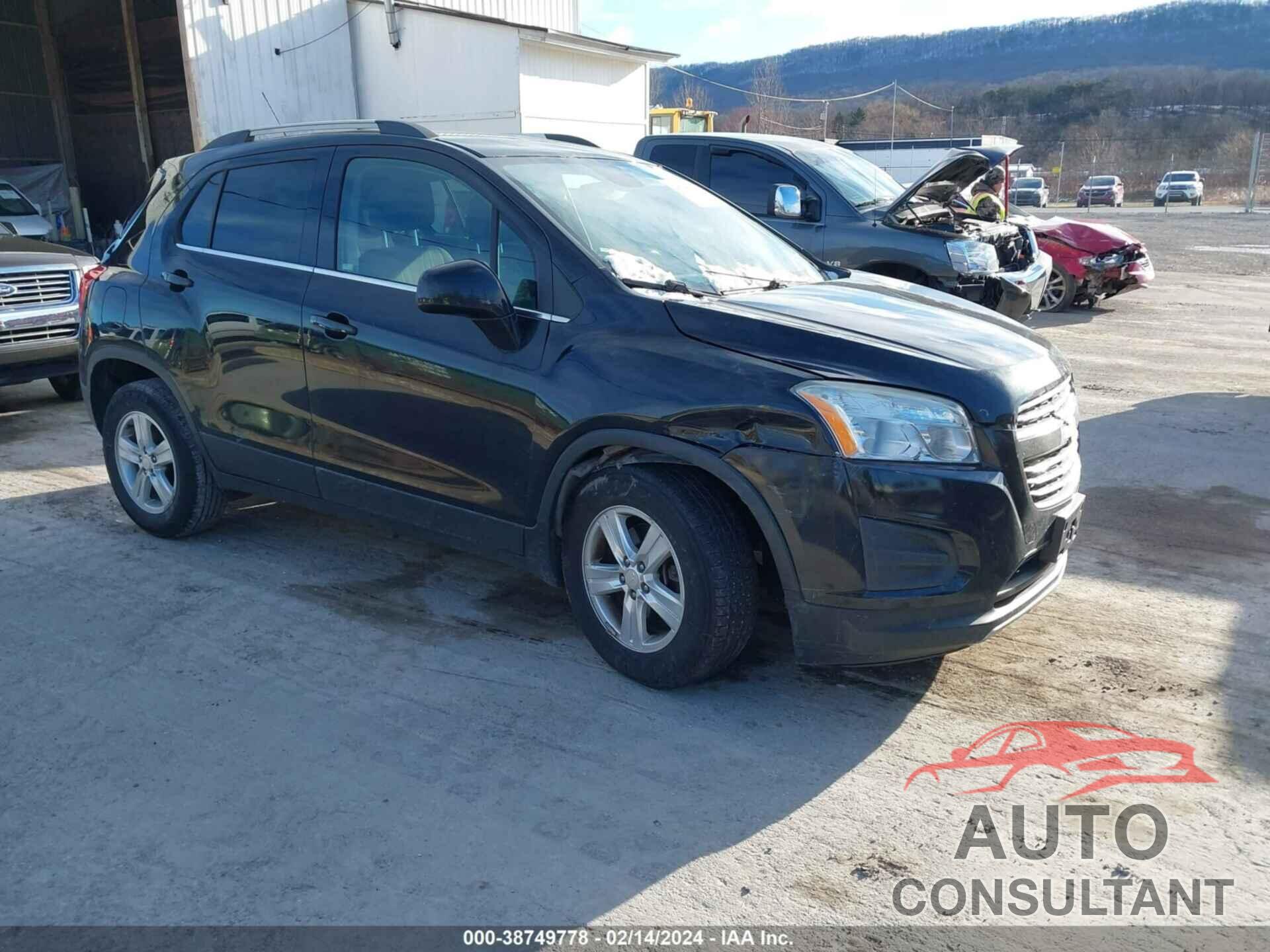 CHEVROLET TRAX 2016 - 3GNCJLSB2GL186011