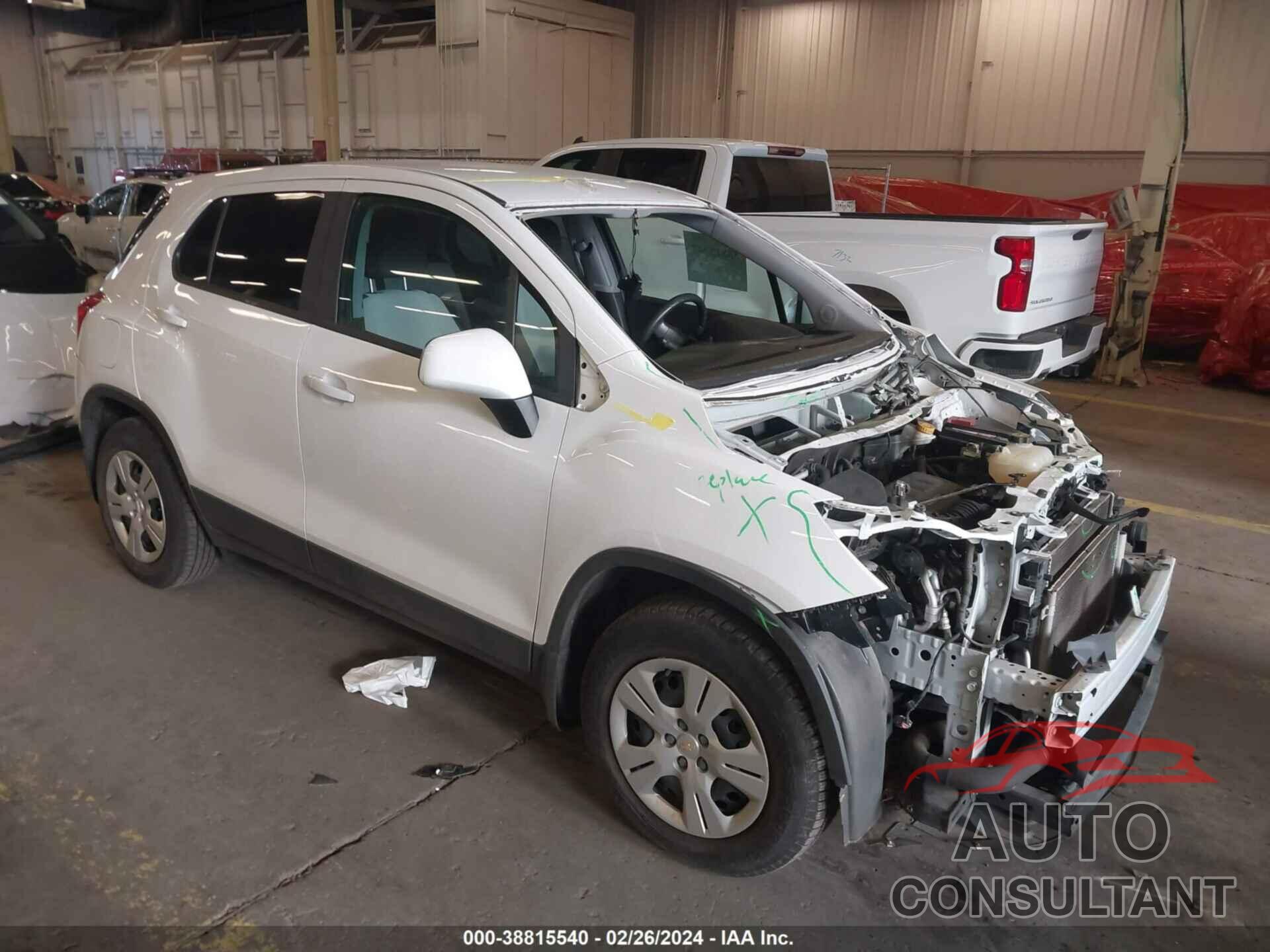 CHEVROLET TRAX 2017 - 3GNCJKSB0HL251529