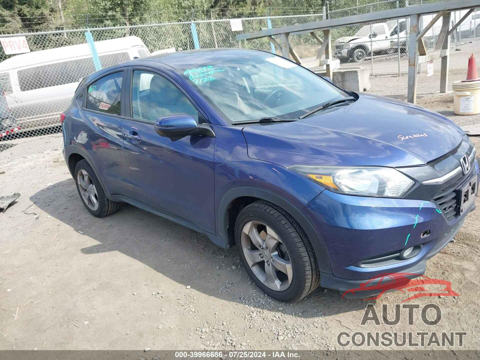 HONDA HR-V 2017 - 3CZRU6H5XHM719497