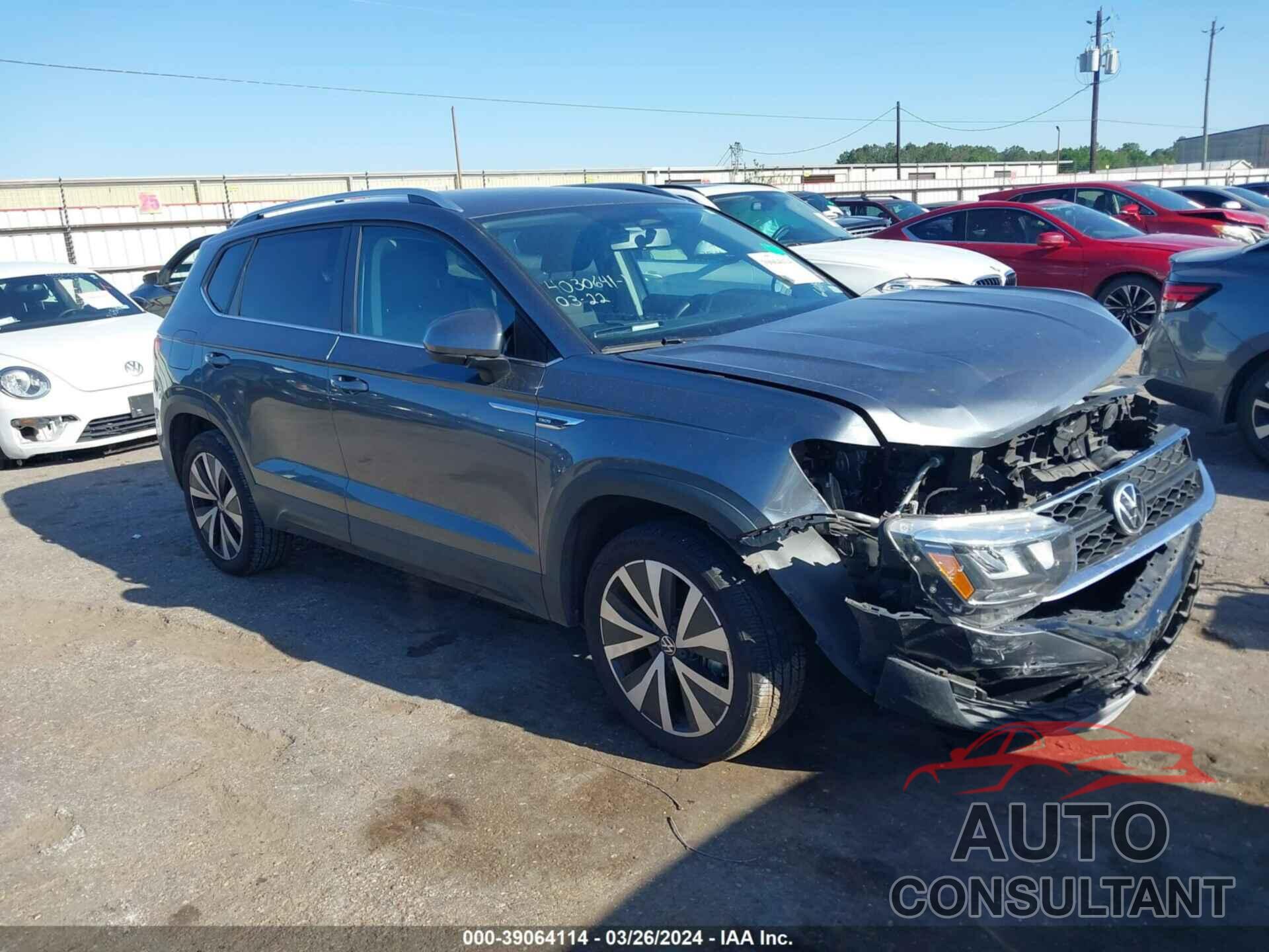 VOLKSWAGEN TAOS 2022 - 3VVRX7B25NM036685