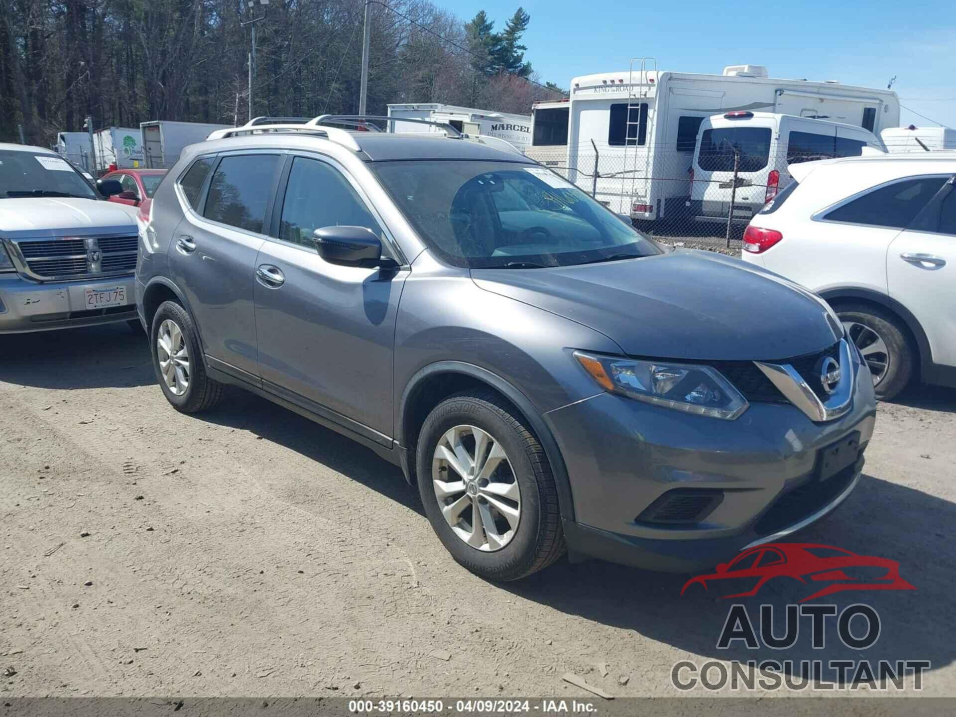 NISSAN ROGUE 2016 - KNMAT2MV7GP665332