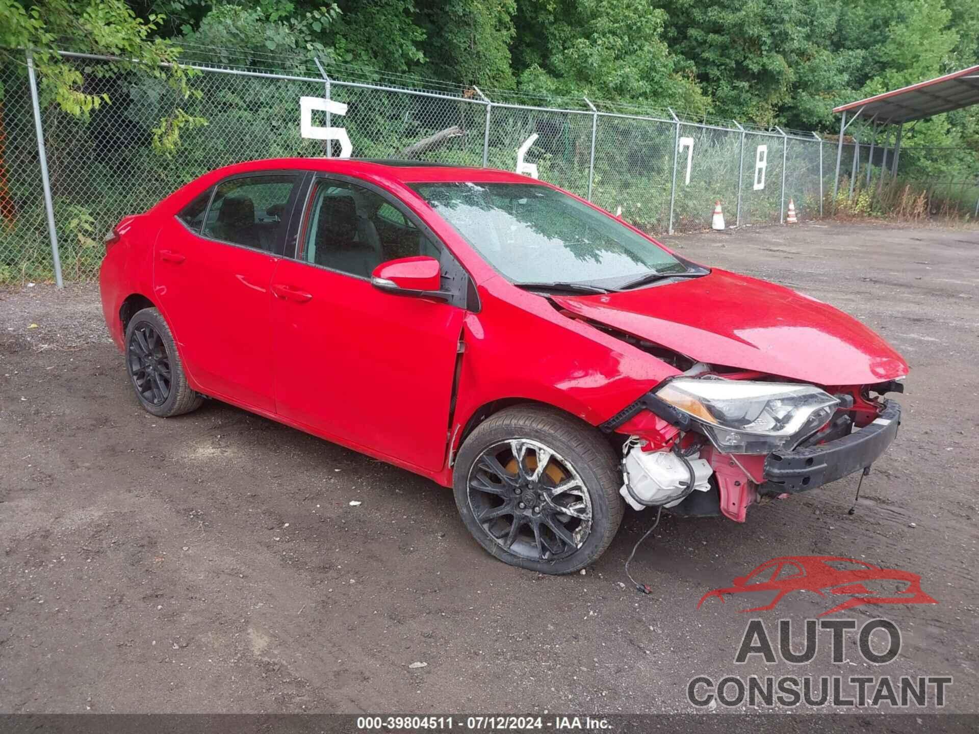 TOYOTA COROLLA 2016 - 2T1BURHE6GC585040