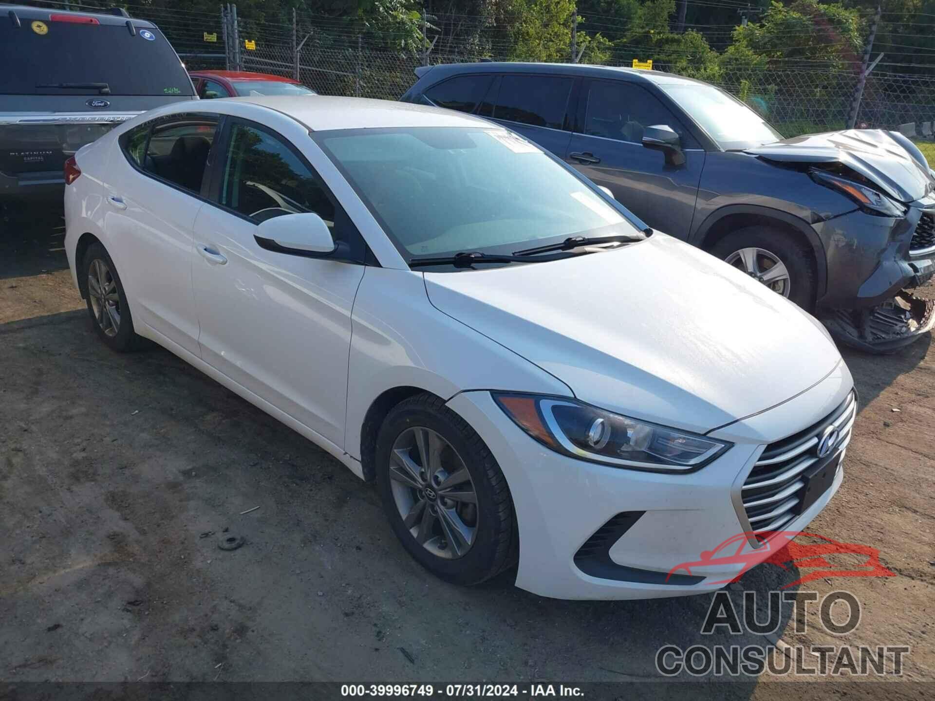 HYUNDAI ELANTRA 2018 - 5NPD84LF5JH340251
