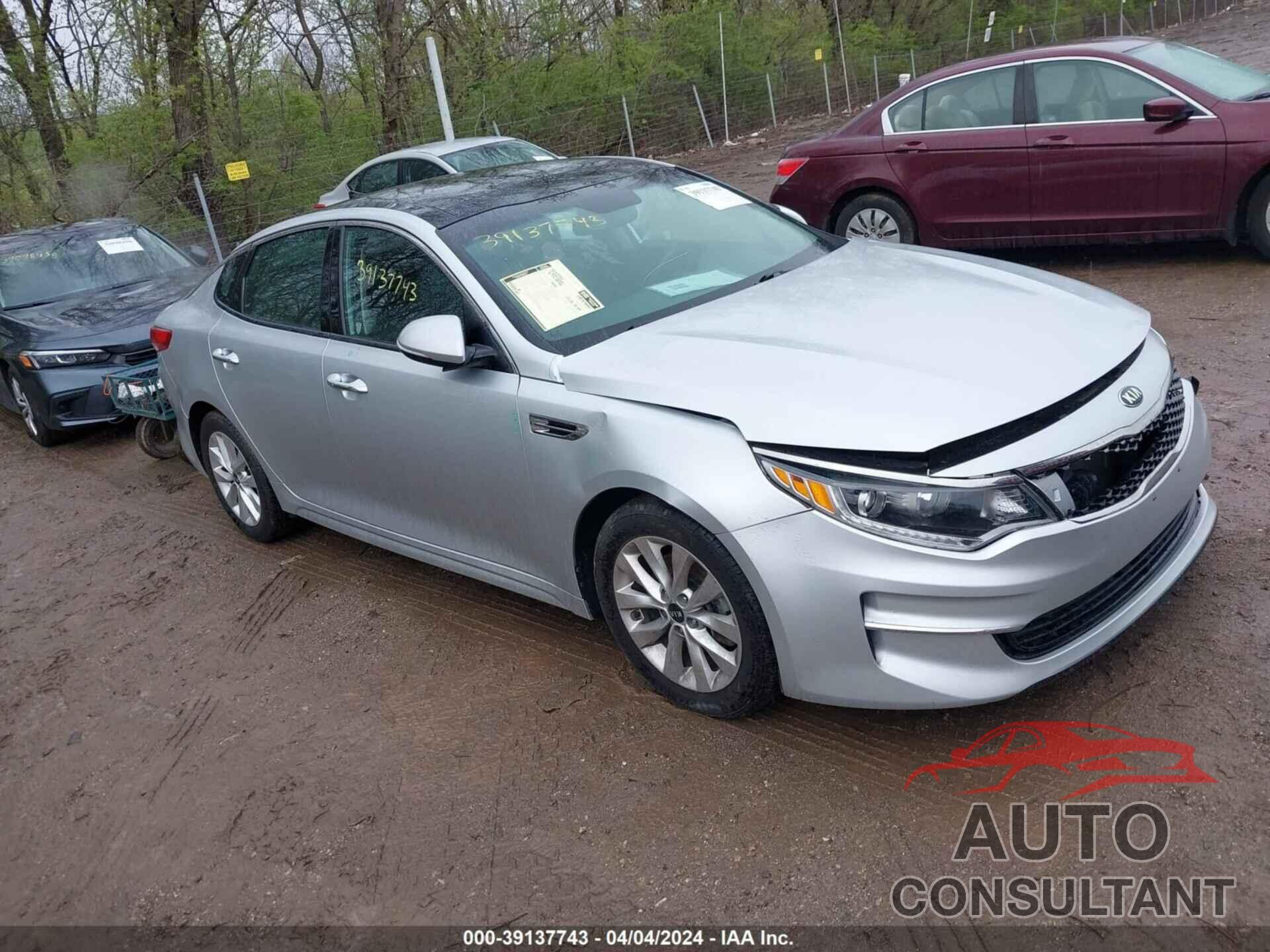 KIA OPTIMA 2018 - 5XXGU4L31JG231926