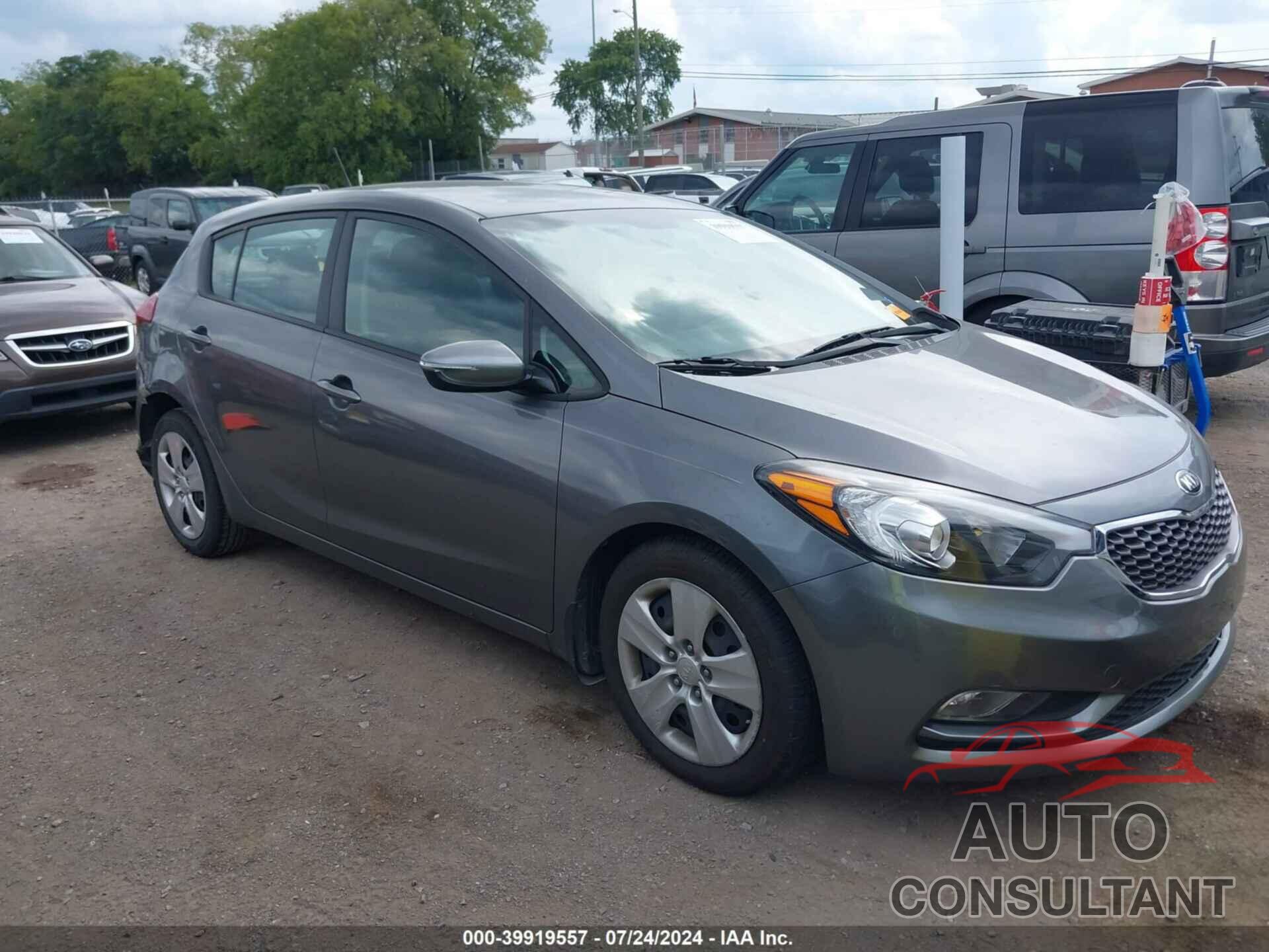 KIA FORTE 2016 - KNAFK5A82G5602477