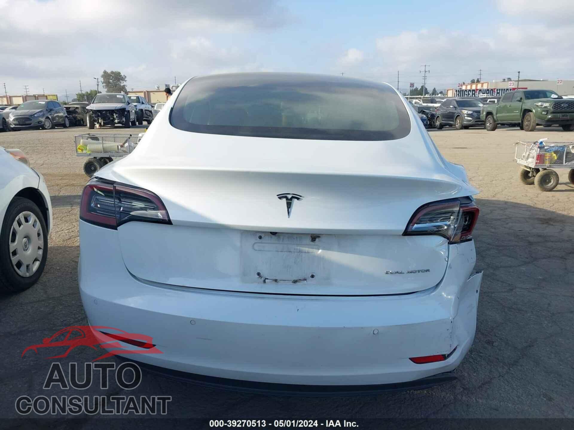 TESLA MODEL 3 2018 - 5YJ3E1EB6JF112920