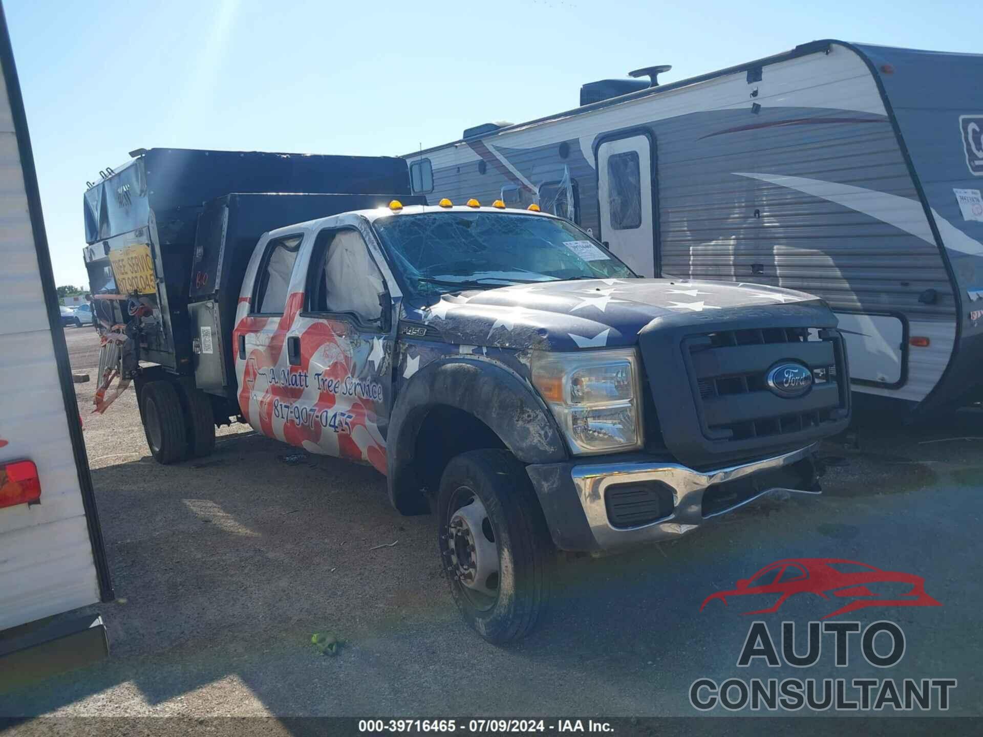 FORD F-450 CHASSIS 2016 - 1FD0W4GT4GED11171