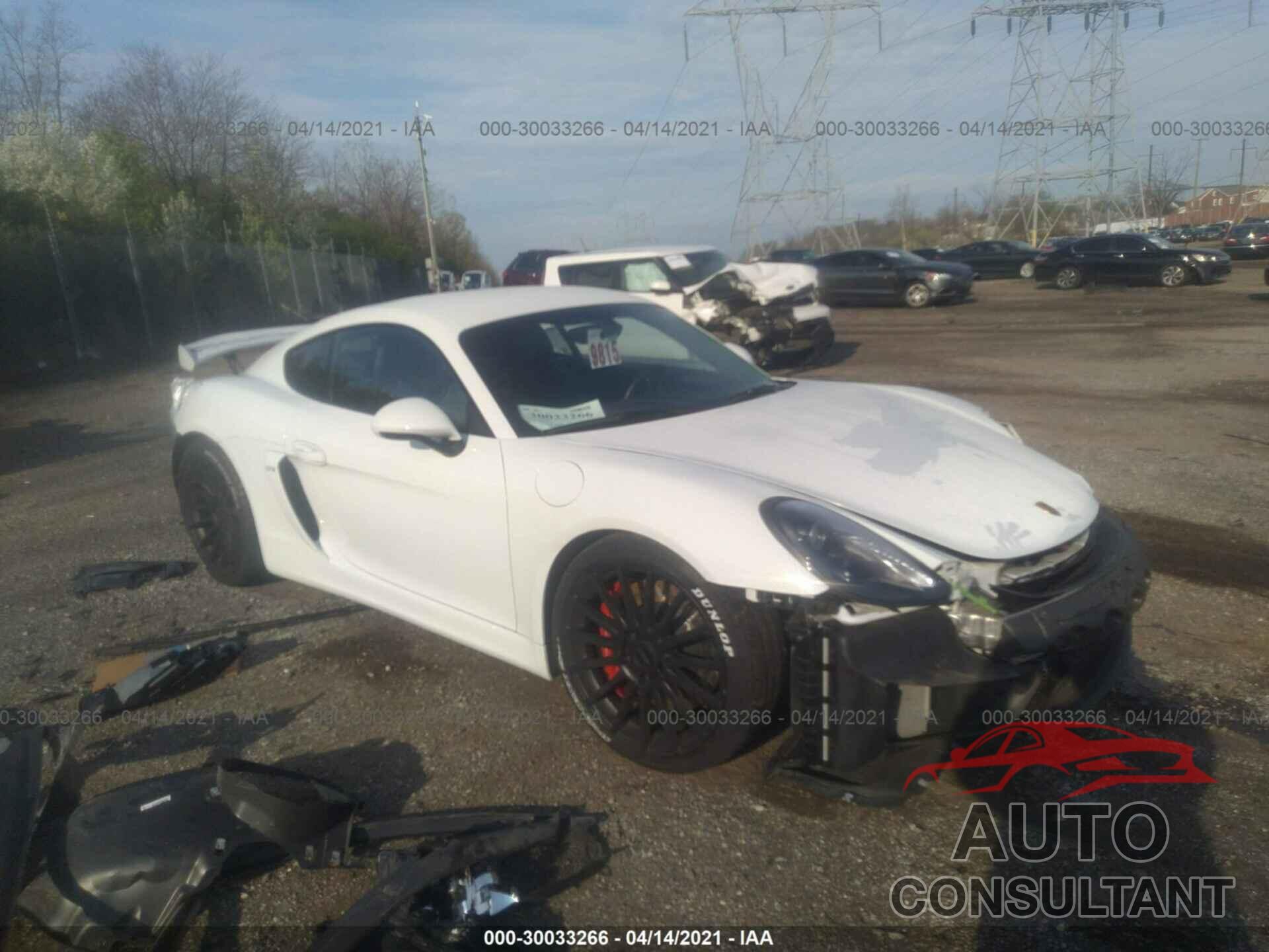 PORSCHE CAYMAN 2016 - WP0AC2A8XGK192246