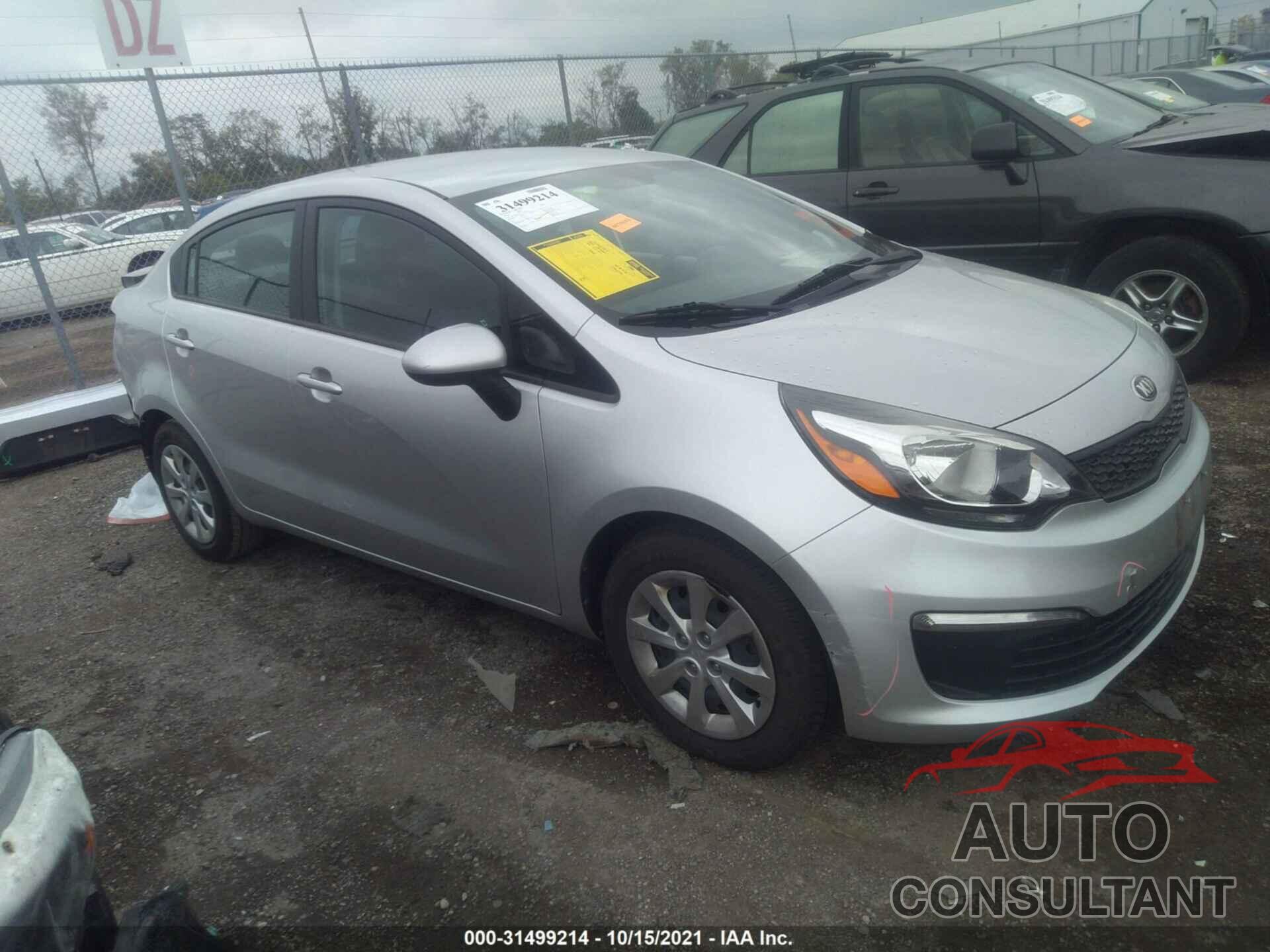 KIA RIO 2016 - KNADM4A35G6562759