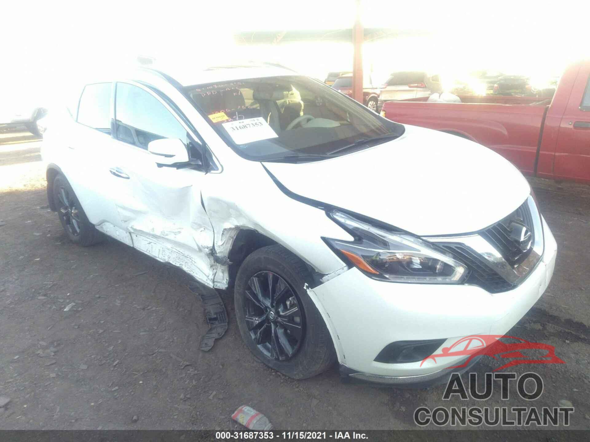 NISSAN MURANO 2018 - 5N1AZ2MG4JN175297