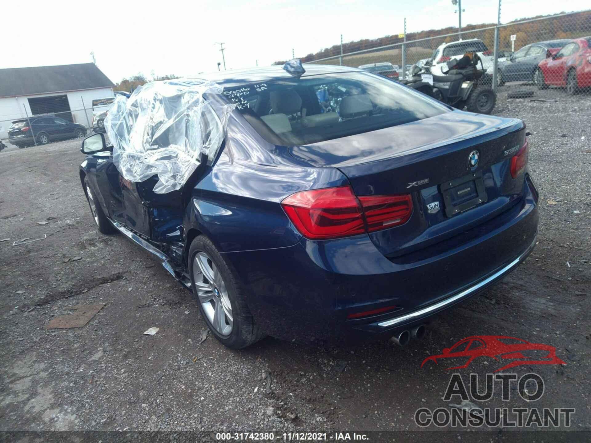 BMW 3 SERIES 2017 - WBA8D9G32HNU61434
