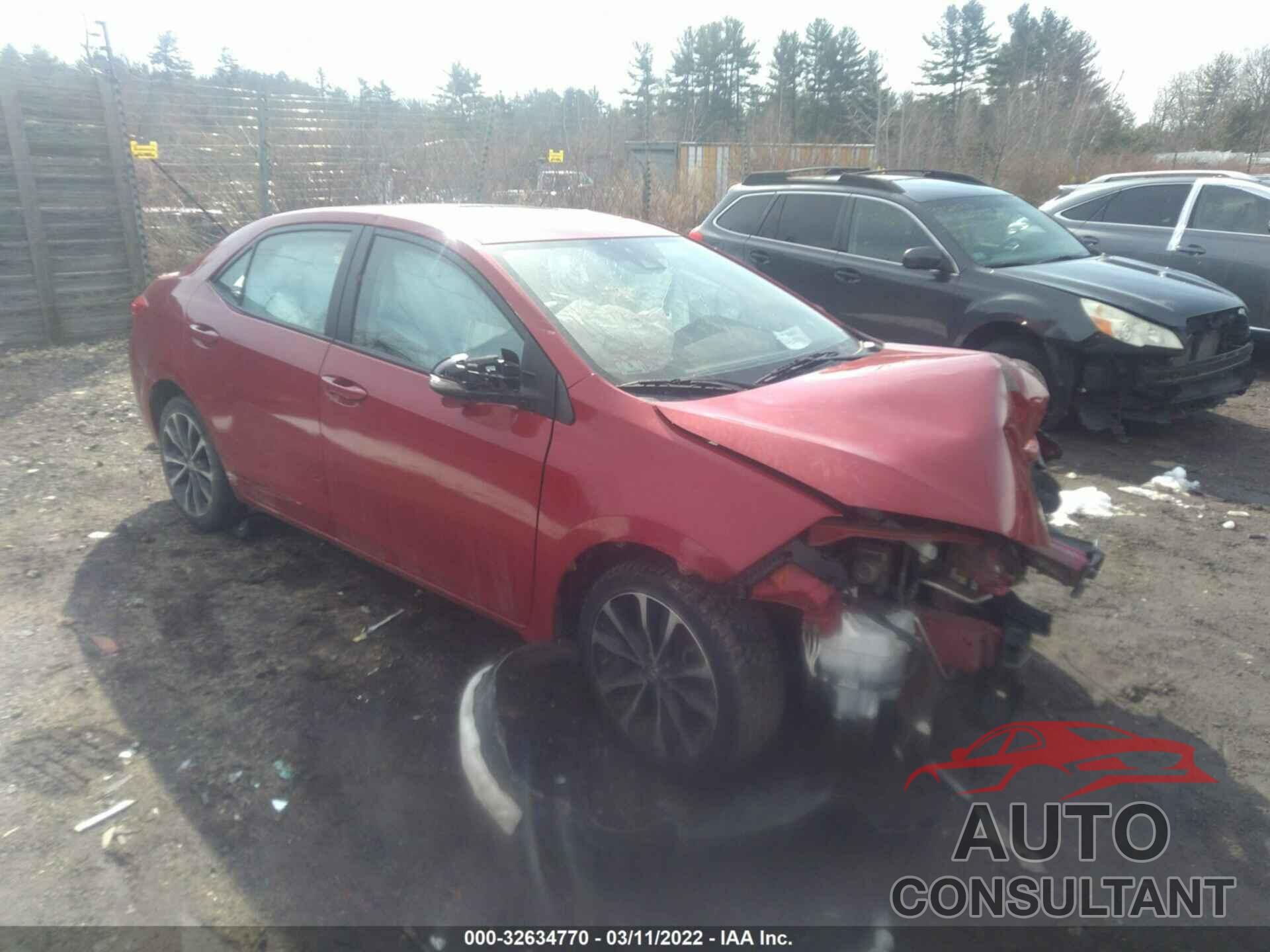 TOYOTA COROLLA 2017 - 2T1BURHE7HC760722