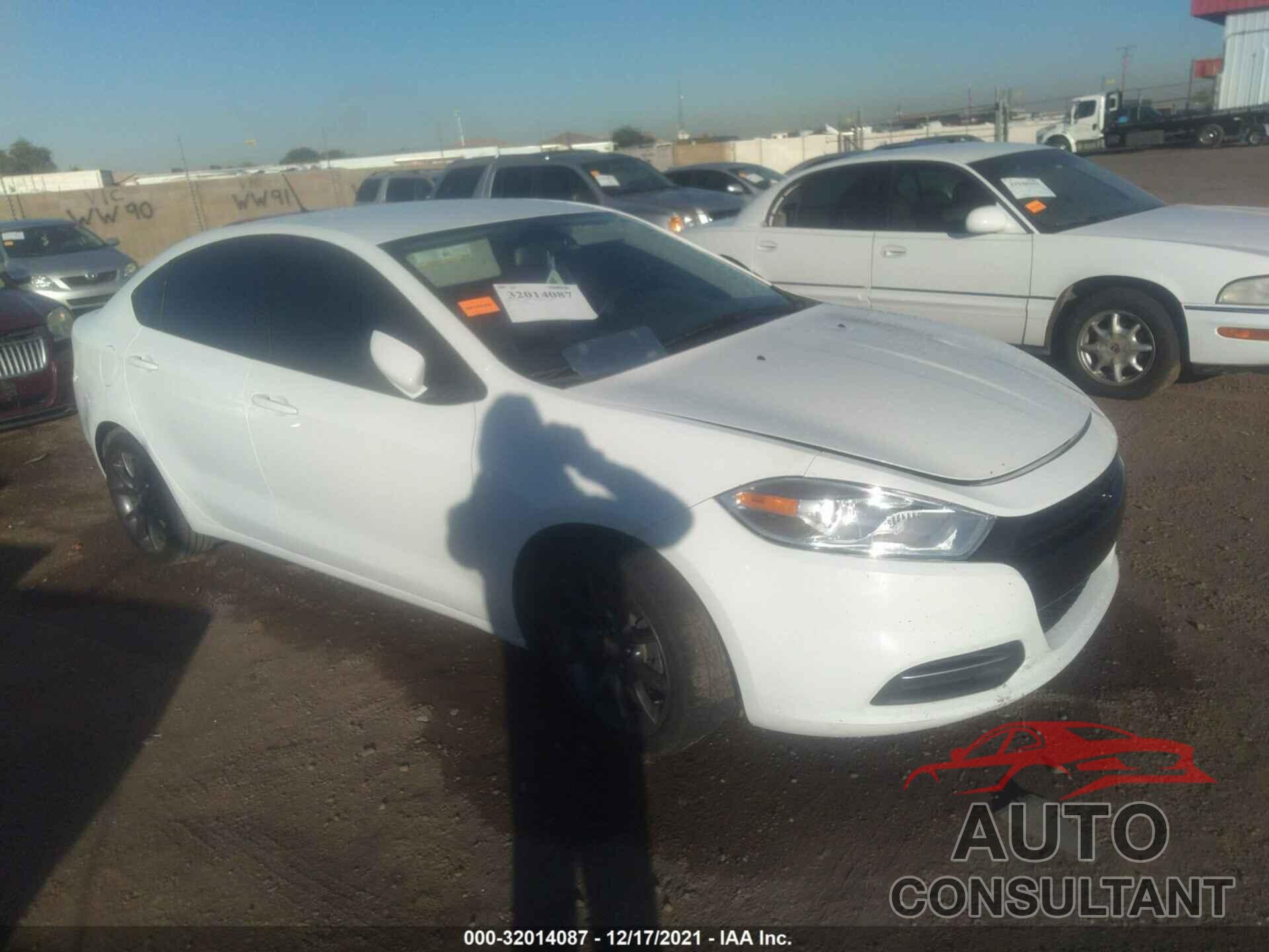 DODGE DART 2016 - 1C3CDFAA5GD518267