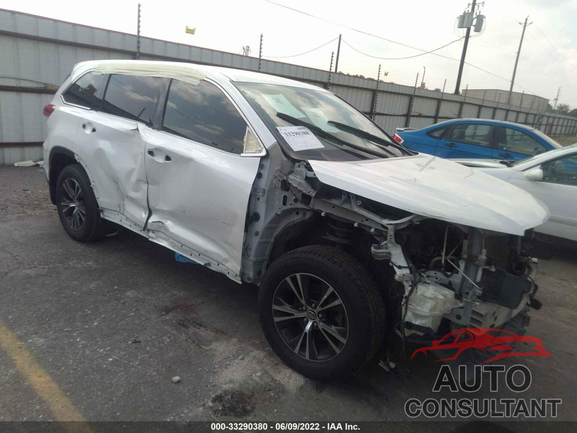 TOYOTA HIGHLANDER 2018 - 5TDZZRFHXJS263870