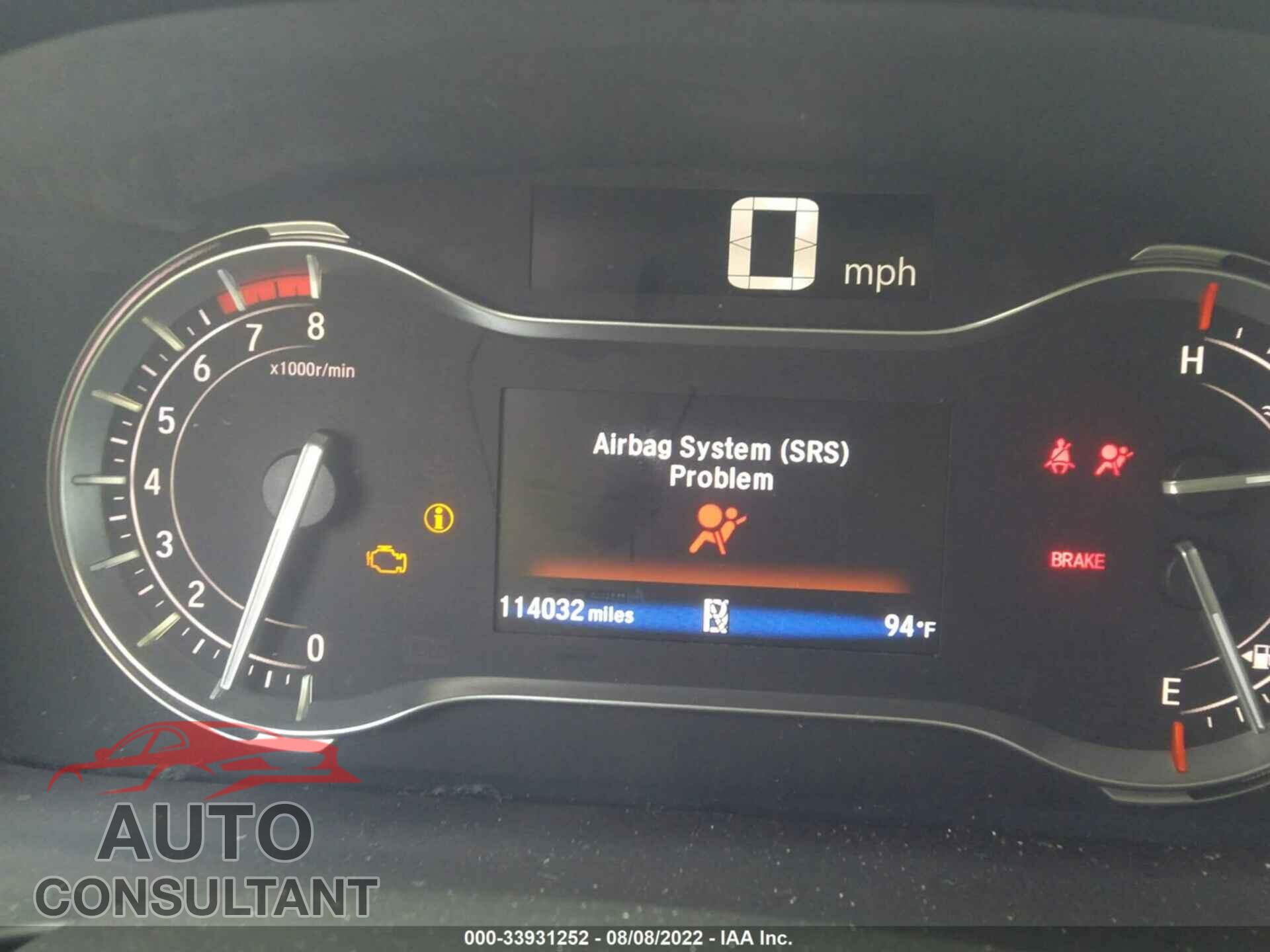 HONDA PILOT 2017 - 5FNYF6H56HB012204