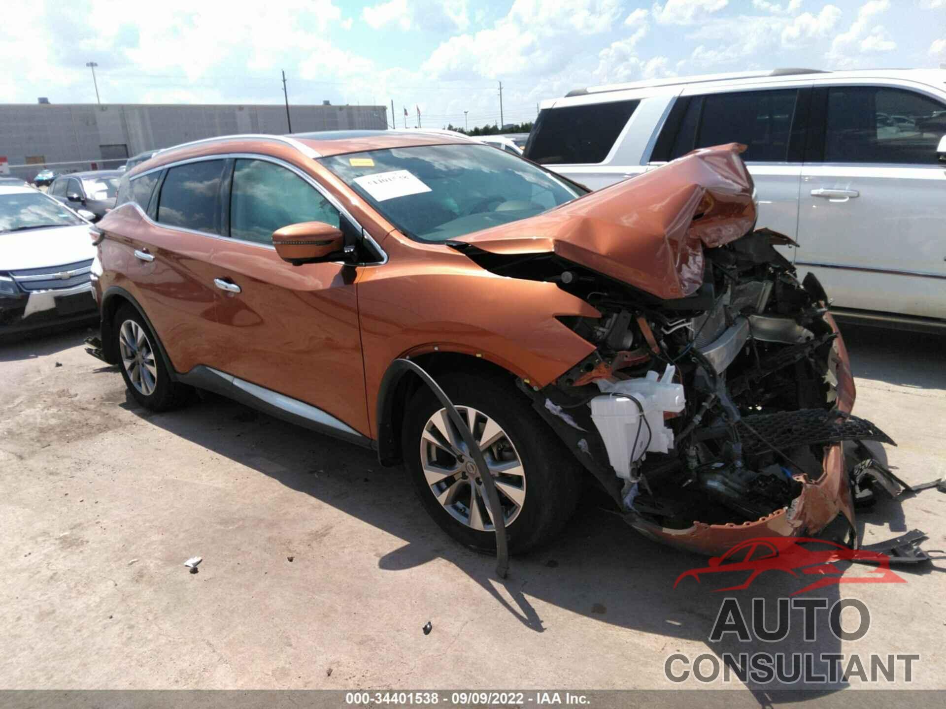 NISSAN MURANO 2016 - 5N1AZ2MG8GN108579